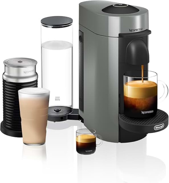 De'Longhi - Nespresso Vertuo Plus Coffee and Espresso Maker - Gray