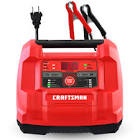 craftsman fully automatic 6-in-1 automotive battery charger and maintainer with 100a engine start and built-in battery, alternator tester, and desulfator cmxcesm253, 6 volt and 12 volt