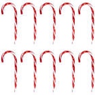 northlight lighted candy cane outdoor christmas pathway markers - 13.5  white wire - set of 10