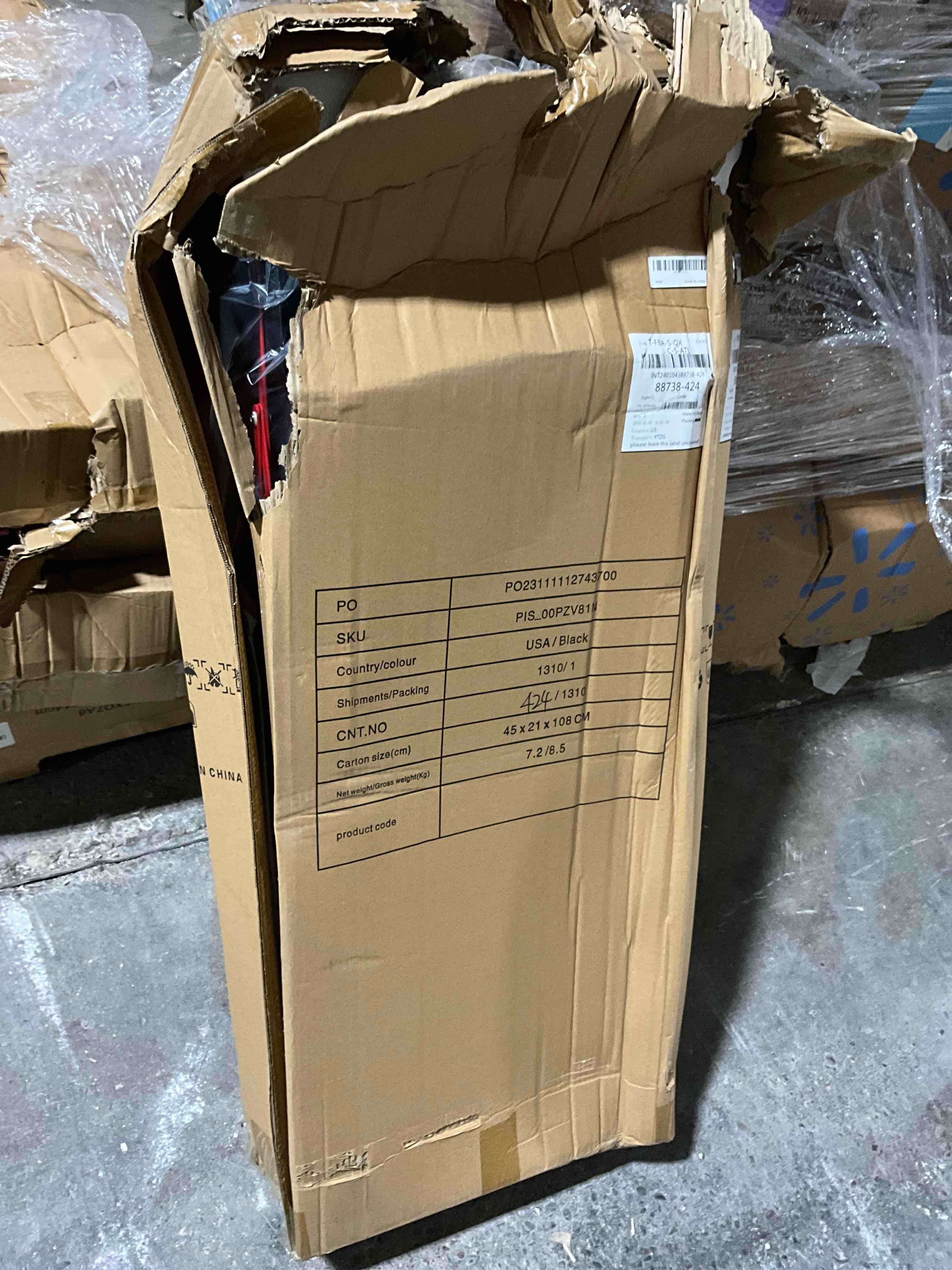 Condition photo showing New/Like New for Portable Folding Service Cart - 3 Tier 330LBS Capacity - Rolling Utility Foldable Cart with Wheels for Warehouse Home Workshops Garages Restaurants Offices