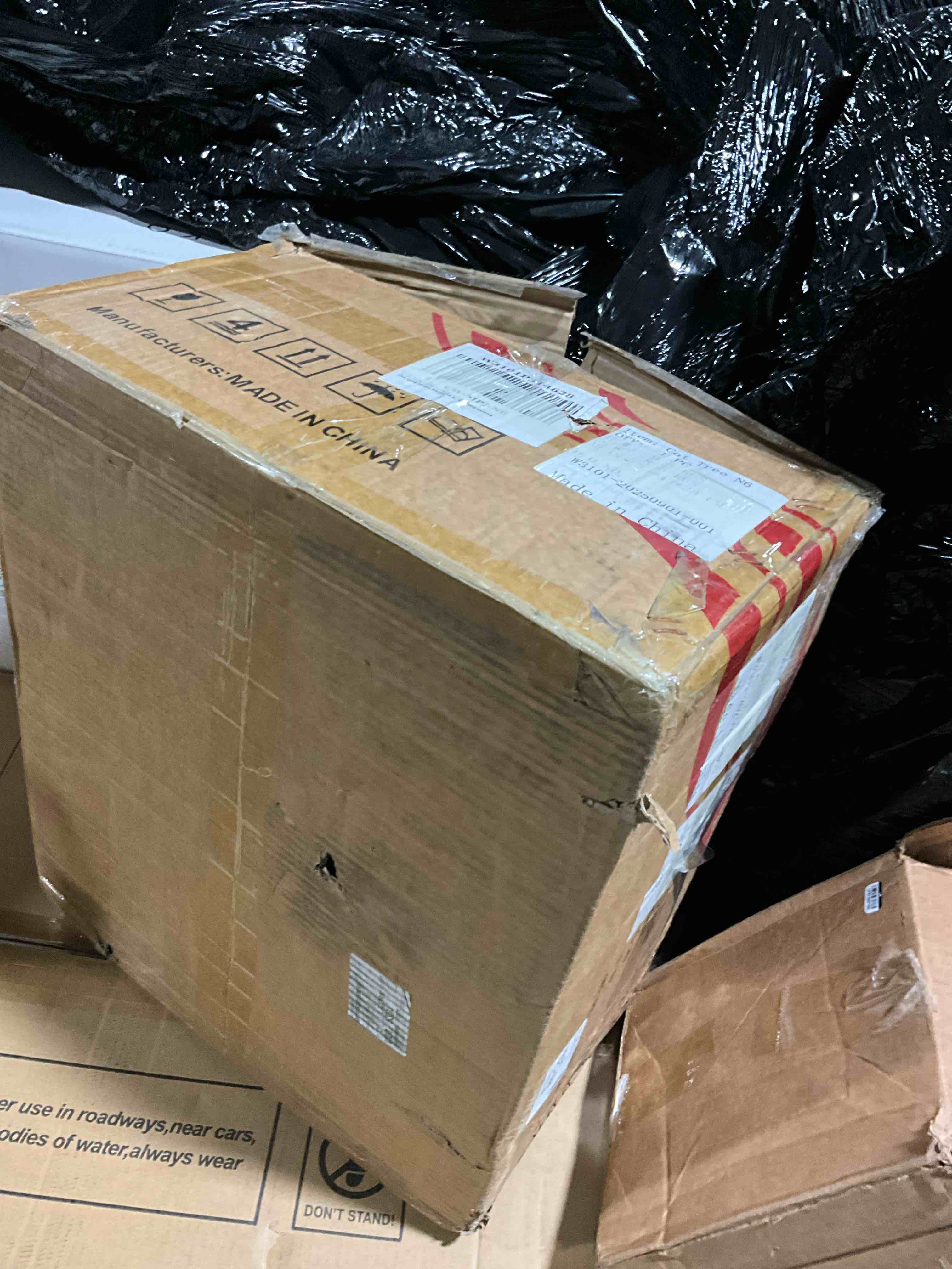 Condition photo showing New/Like New for Wooden Cat Tree for Indoor Cats, 48.8" Modern Cat Tower with 1 Space Capsule and 1 Ladder, Unique Cat Tower for Indoor Cats, Large Cat Condo with House and Scratching Post