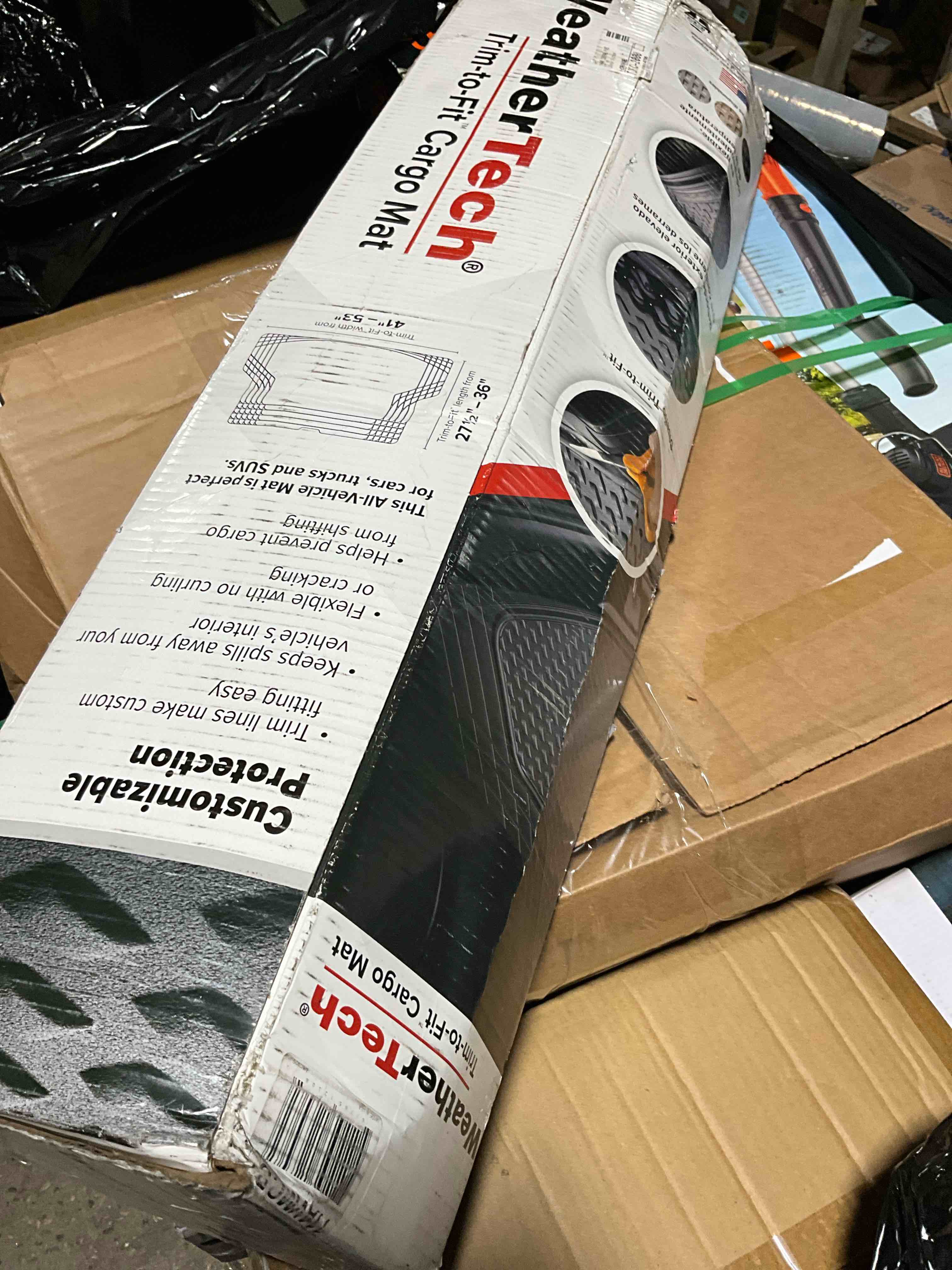 Condition photo showing New/Like New for WeatherTech Universal Trim to Fit All Weather Cargo Mat for SUV Floor and Car Trunk Liner Black