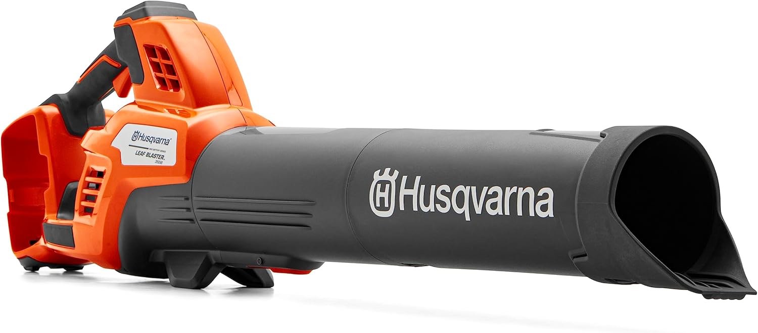 Husqvarna Leaf Blaster 350iB Battery Powered Cordless Leaf Blower, 200-MPH 800-CFM Battery Leaf Blower with Brushless Motor and Quiet Operation, 40V Lithium-Ion Battery and Charger Included