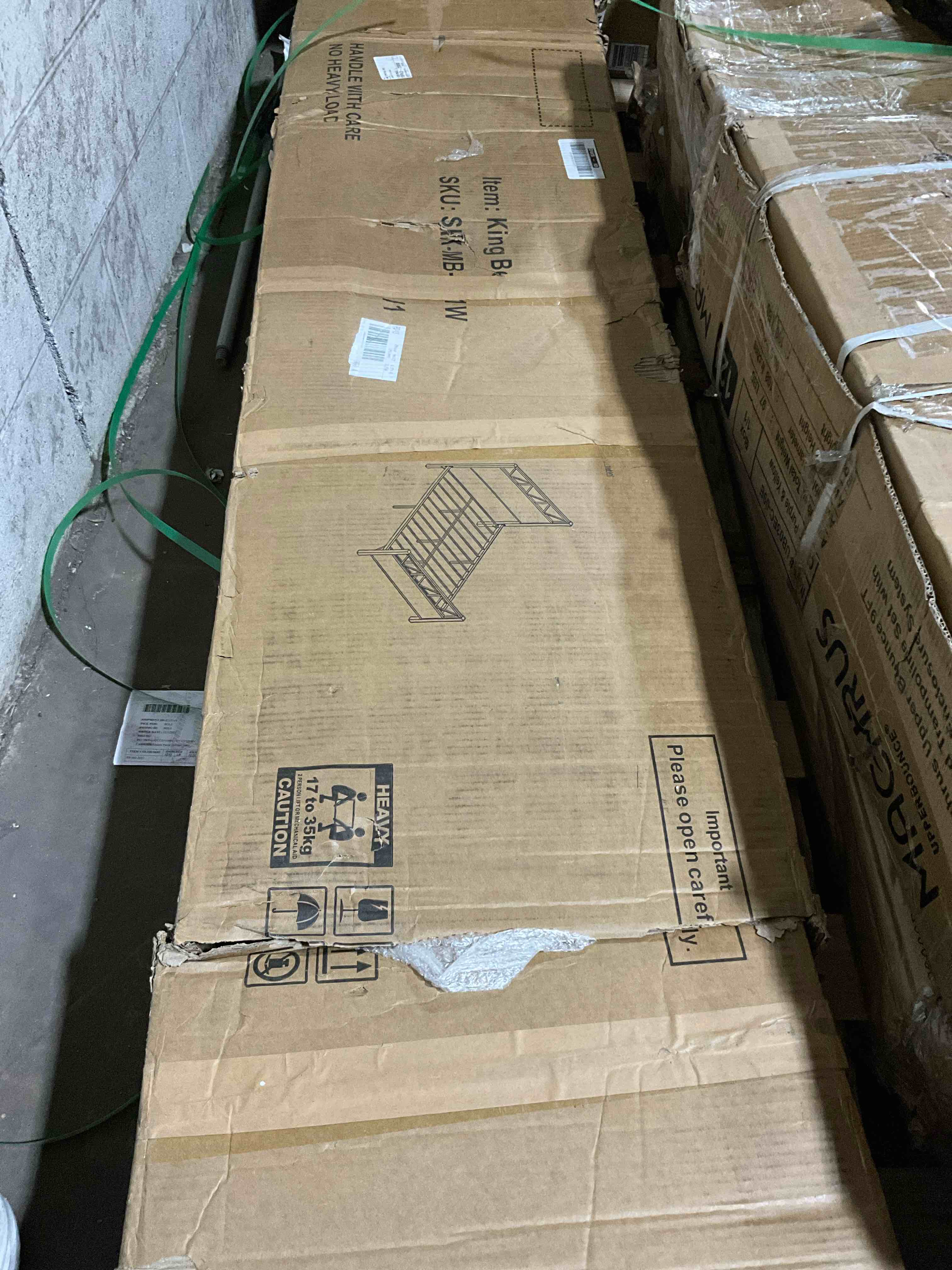 Condition photo showing Good Condition for Torvex King Size Bed Frame with Headboard and Footboard, Metal Bed Frame