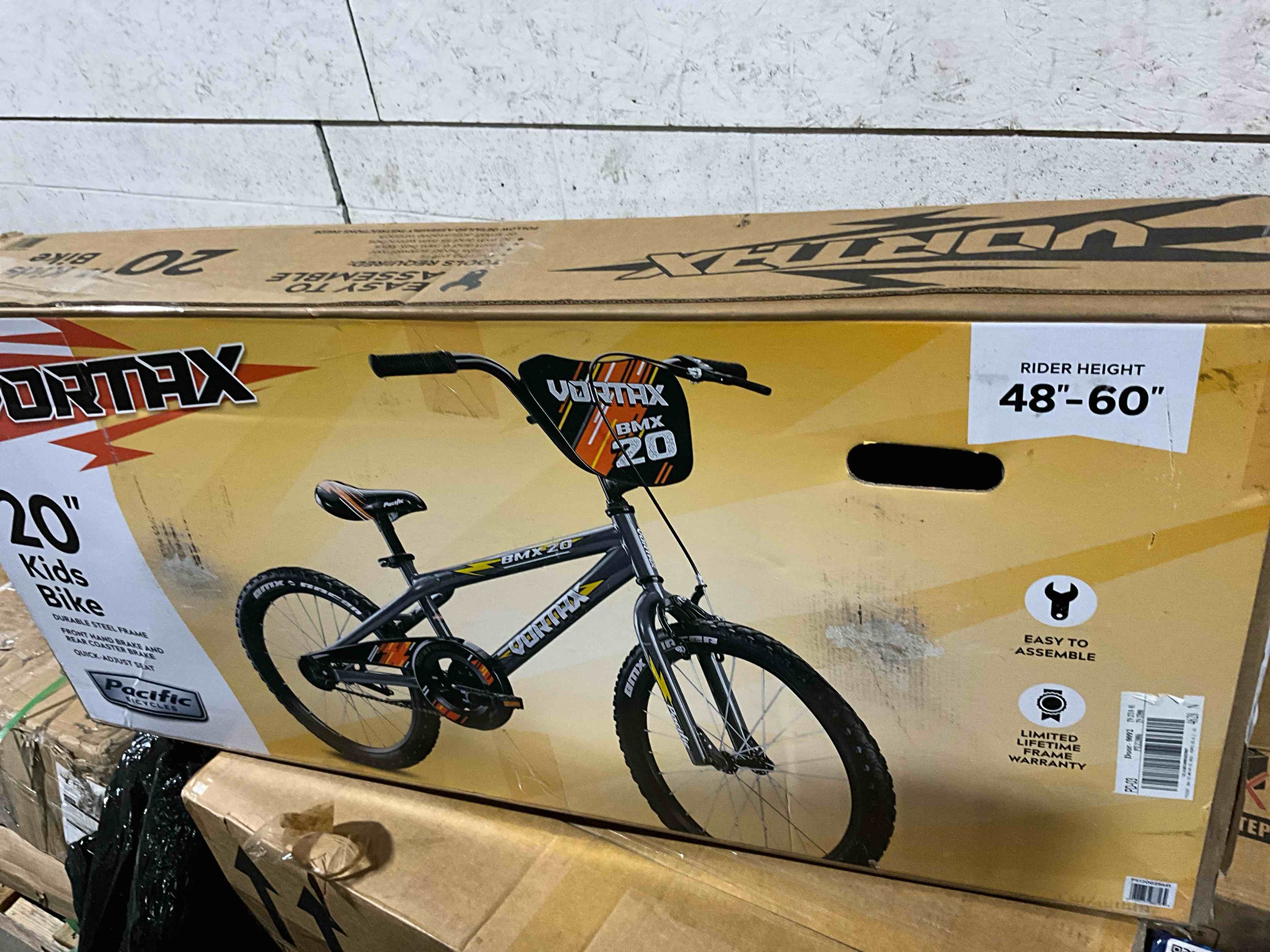 Condition photo showing New/Like New for Pacific Vortax Bike, 12, 16 or 20 Inch Bike for Kids Ages 1-13, Steel BMX Frame, Adjustable Seat Grows with your Child, Removable Training Wheels, Hand & Coaster Brake, Easy Assembly, Training Bicycle