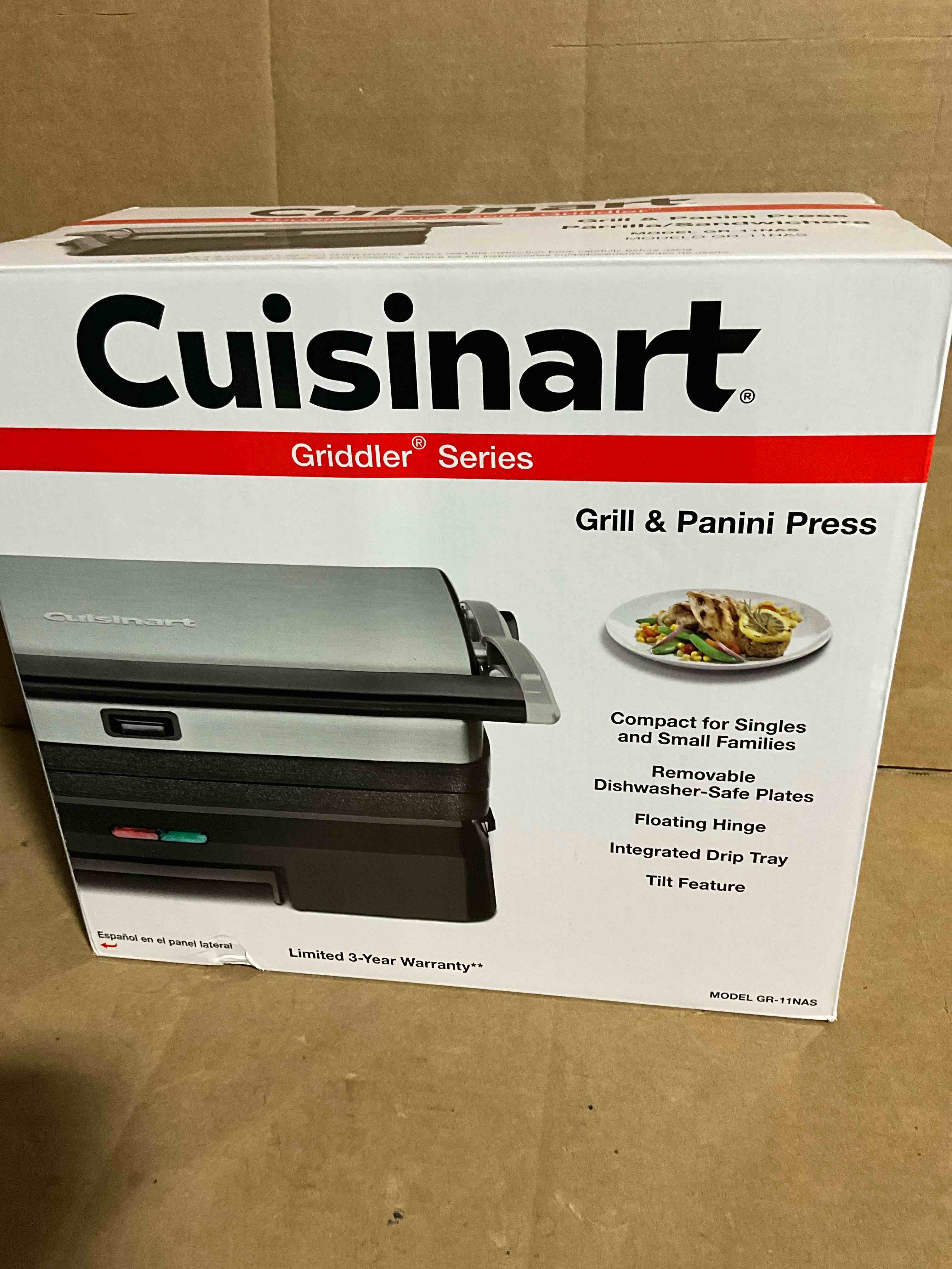 Condition photo showing New/Like New for Cuisinart, Griddler® Grill & Panini Press, GR-11NAS