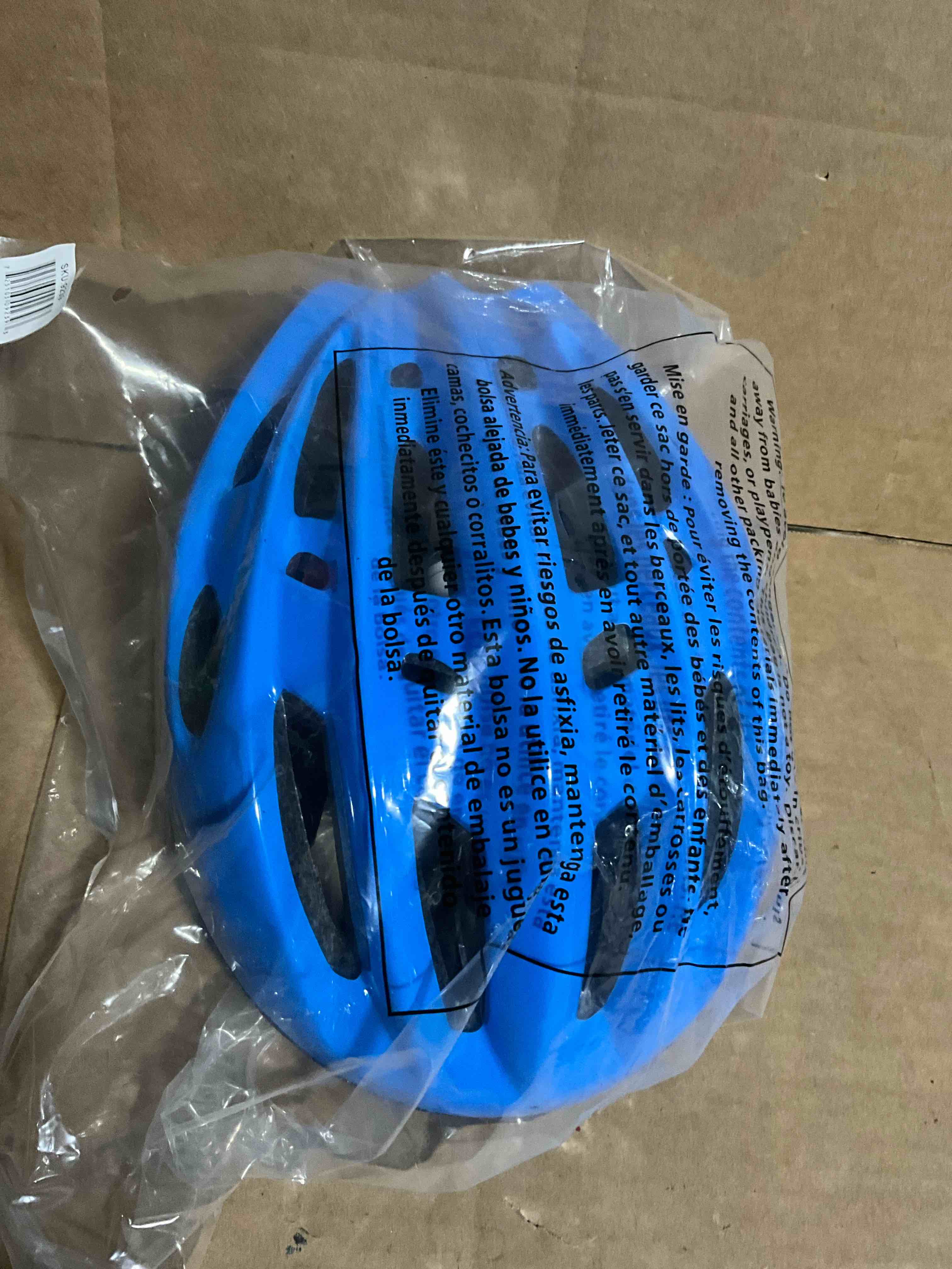 Condition photo showing New/Like New for Punisher 18-Vent Adult Cycling Helmet with Imitation In-Mold, Blue, Ages 12+
