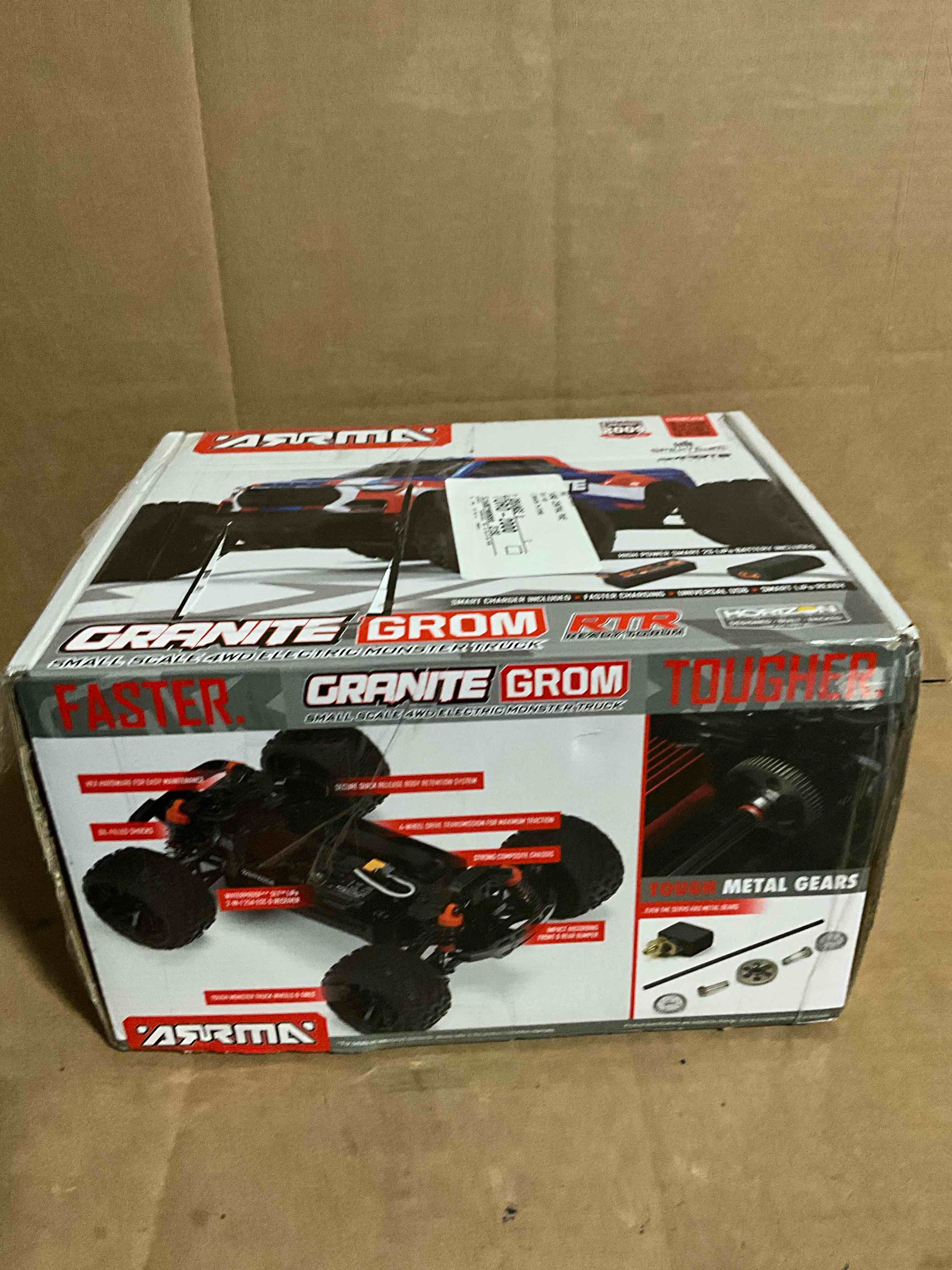 Condition photo showing New/Like New for ARRMA RC Truck 1/18 Granite GROM MEGA 380 Brushed 4X4 Monster Truck RTR with Battery & Charger, Green, ARA2102T3