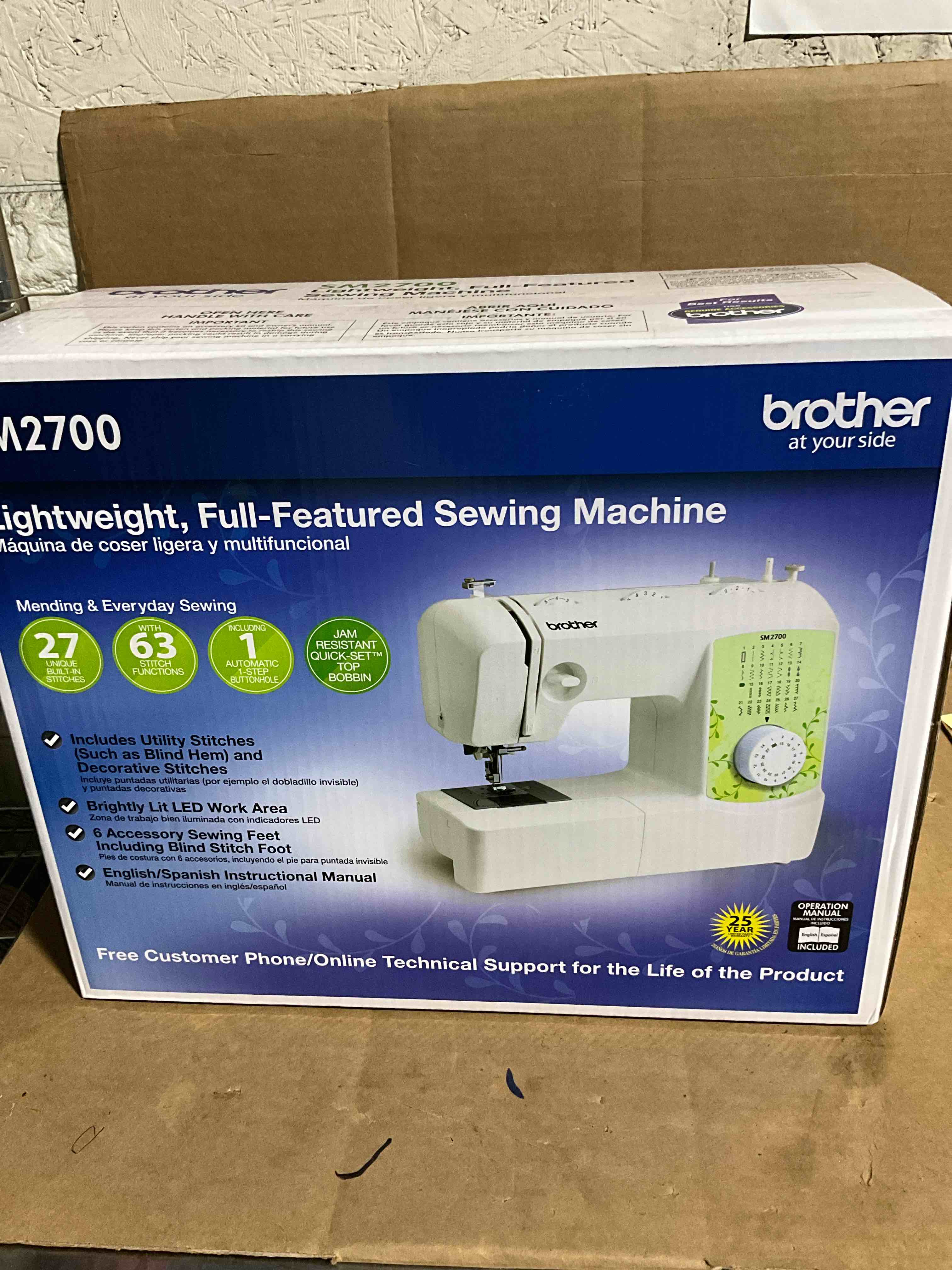 Condition photo showing New/Like New for Brother - SM2700 27-Stitch Sewing Machine - White