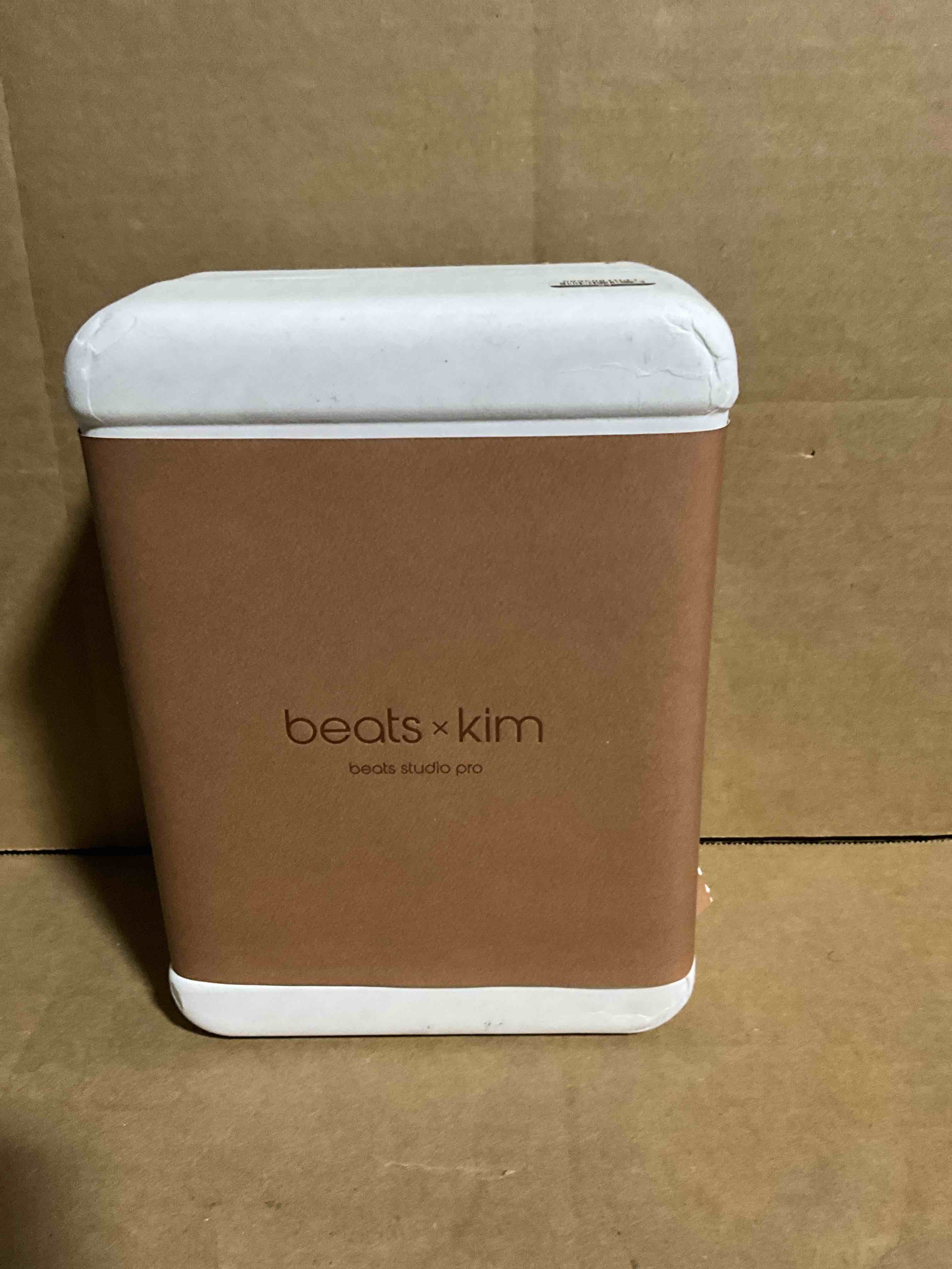 Condition photo showing New/Like New for MW673LL-A Studio Pro x Kim Kardashian Bluetooth Noise Cancelling Headphones, Dune