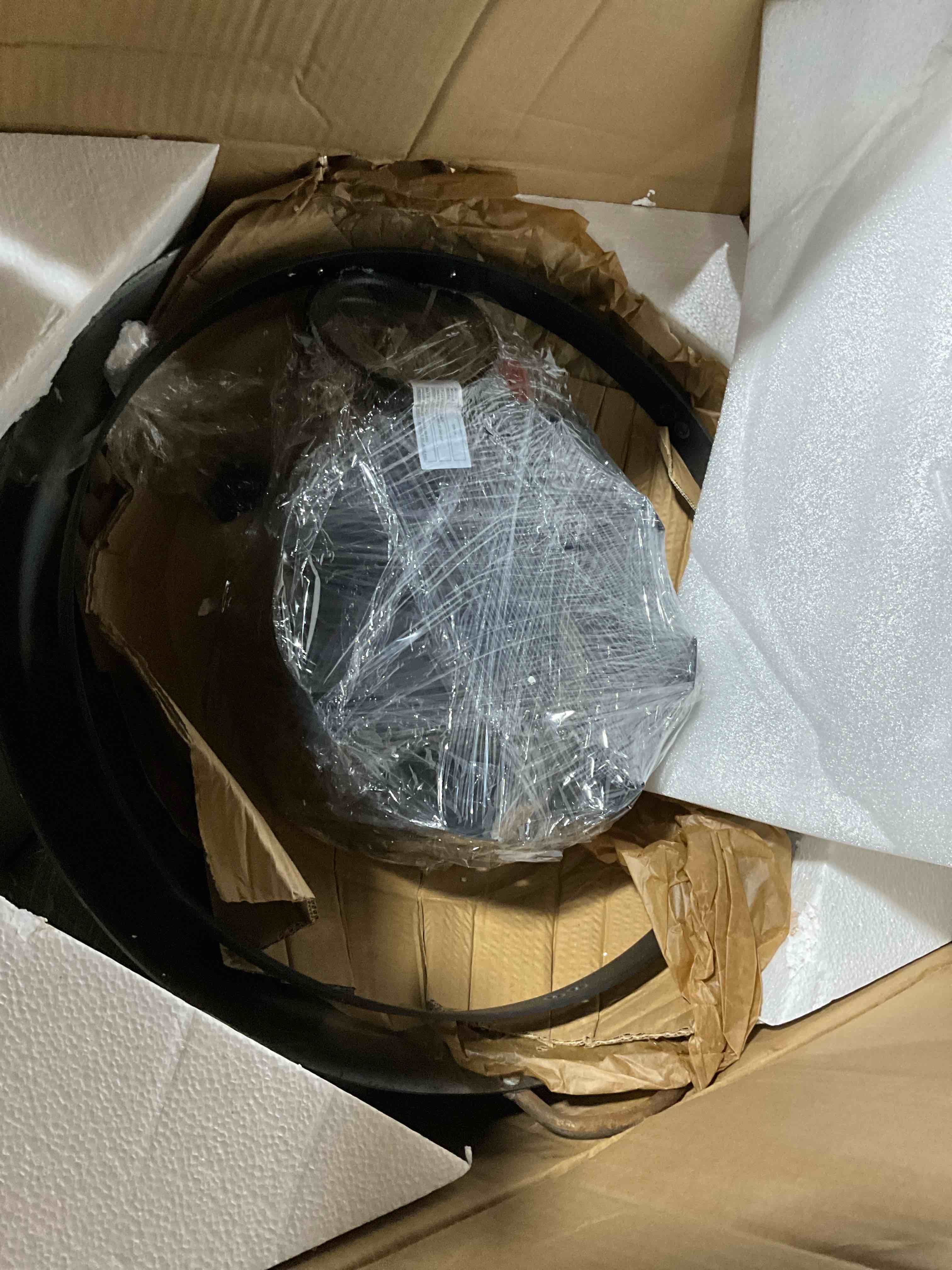 Condition photo showing As Is for 54,000 BTU Propane Gas Stove with Wok Set Outdoor Cooker with Burner and Wok for Camping and Outdoor Cooking