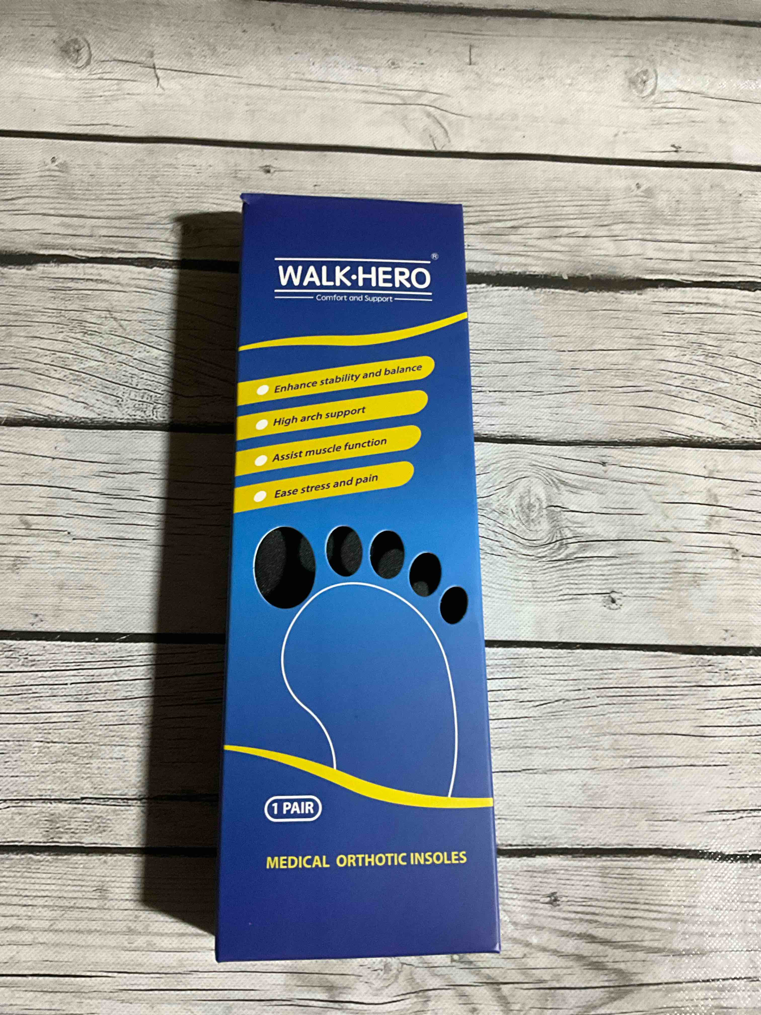 Condition photo showing New/Like New for Plantar Fasciitis Relief - Arch Support Insoles for Men Women, Shoe Inserts for Flat Feet, Orthotic Shoe Insoles All-Day Energy and Comfort with Every Step (Mens 11-11 1/2 | Womens 13-13 1/2) Blue Mens 11 - 11 1/2 | Womens 13 - 13 1/2