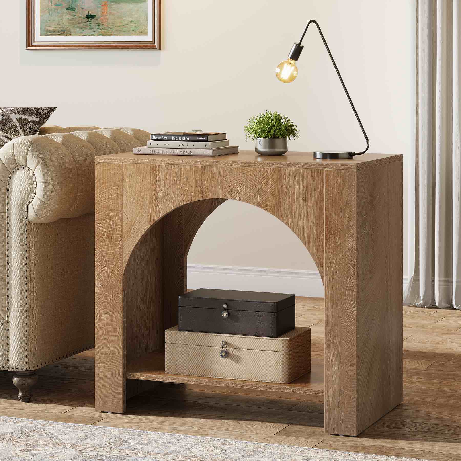 tribesigns farmhouse end side table
