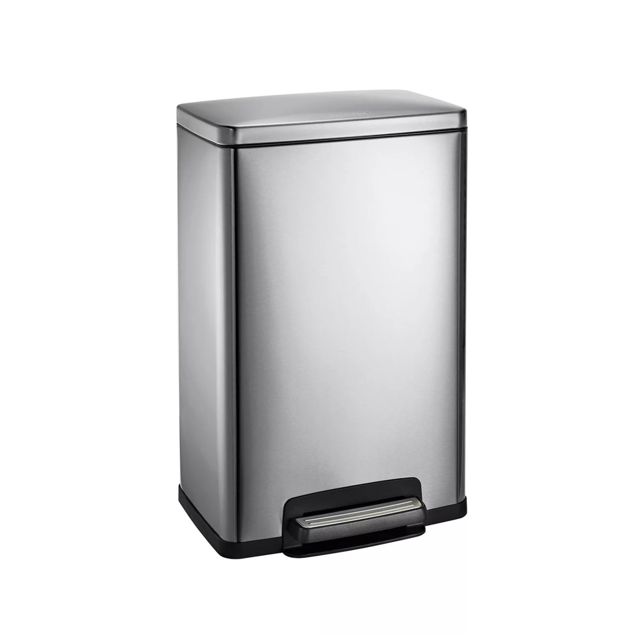 tramontina 13 gal step trash can  stainless steel