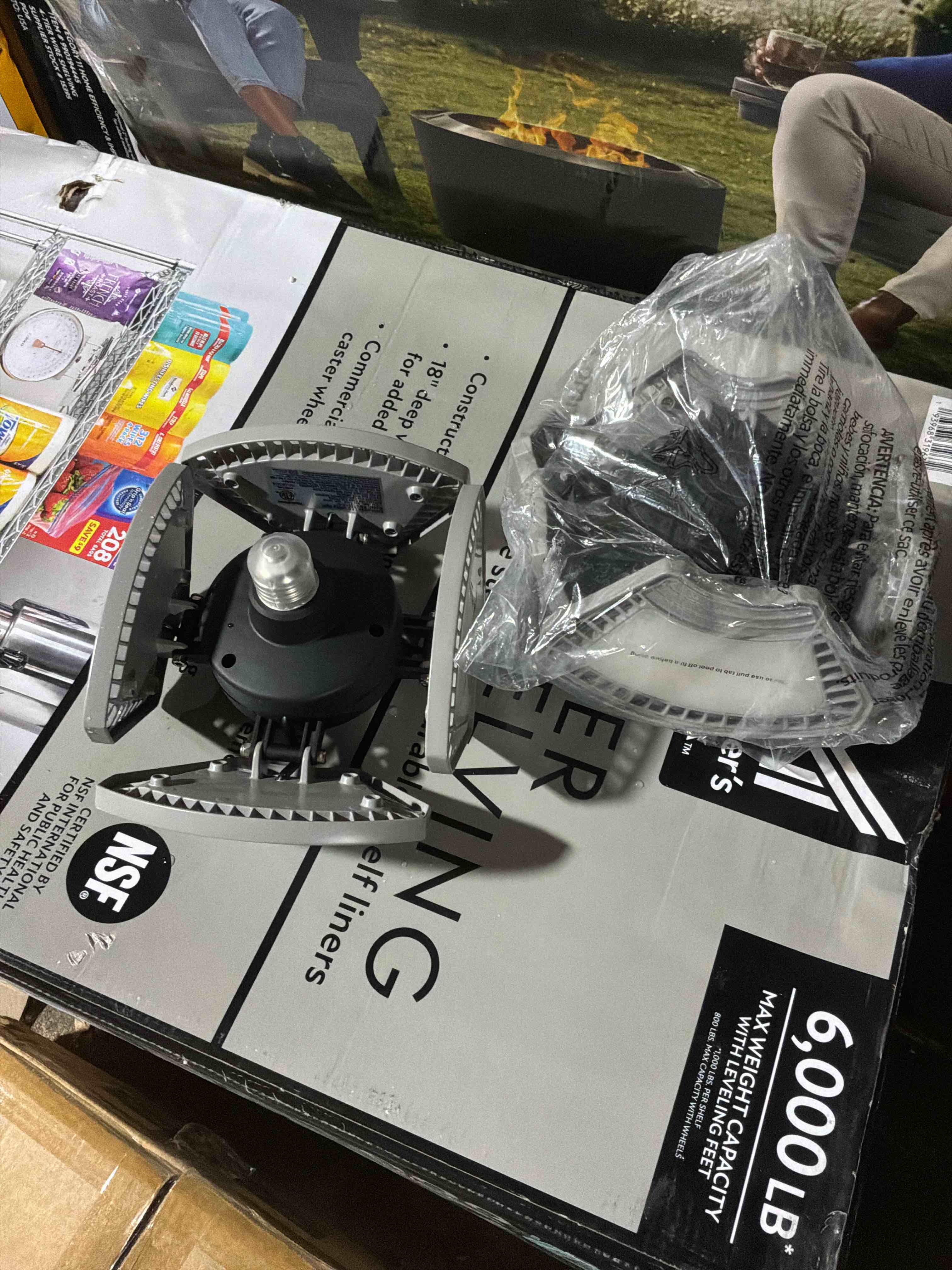 Condition photo showing Good Condition for westinghouse 0.8-ft 8000 lumens gray daylight led garage shop light 