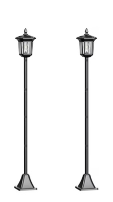 westinghouse led solar post lights 100 lumens, 2-pack