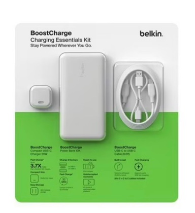 belkin boost charge 20w wall charger with 10k powerbank bundle