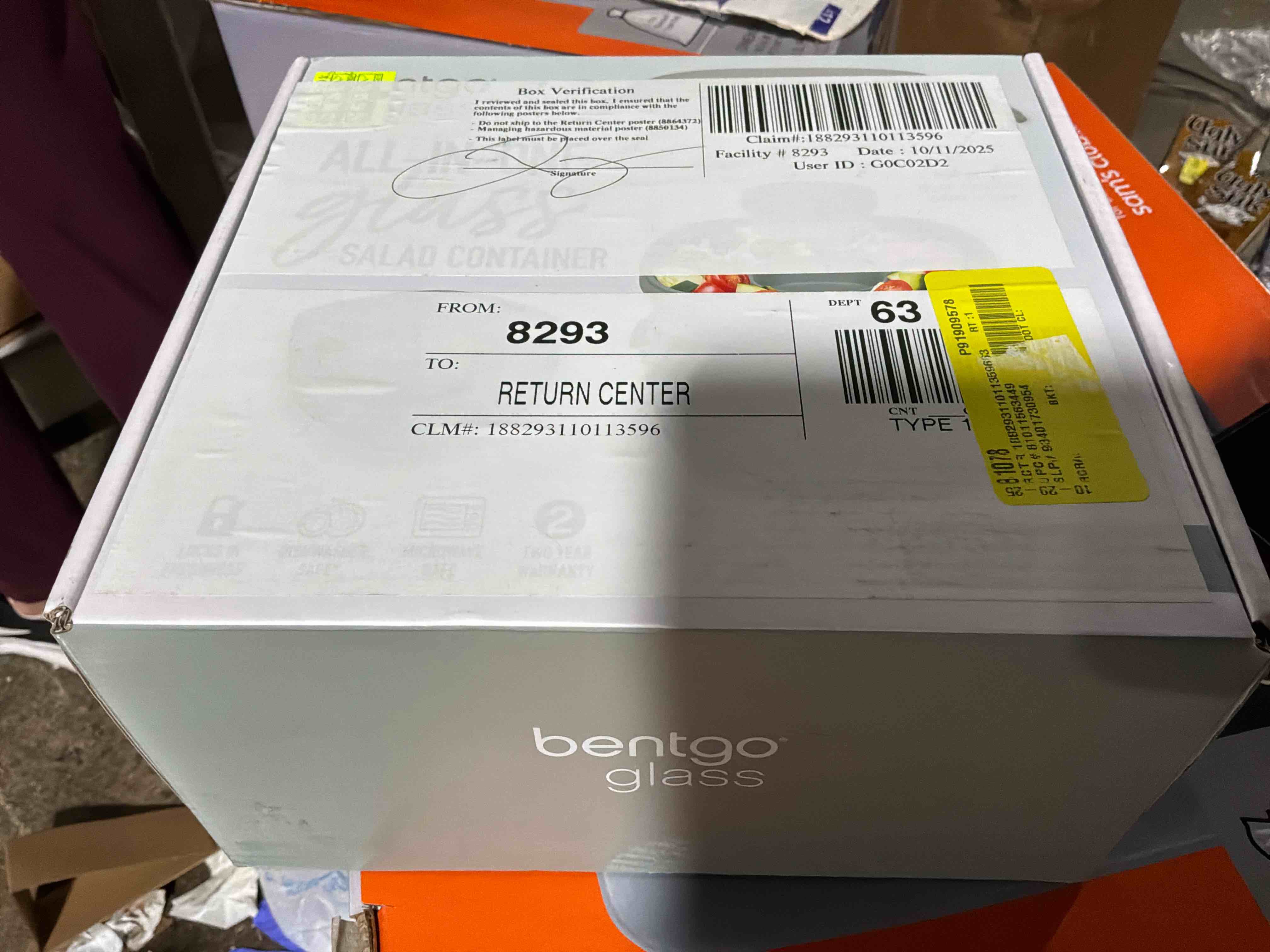 Condition photo showing Good Condition for bentgo glass all-in-one glass salad container (tinted glass) - soft khaki