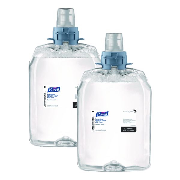 Condition photo showing New/Like New for purell professional healthy soap mild foam, refill for purell fmx-20 manual soap dispenser, fragrance-free, 2,000 ml, 2/carton