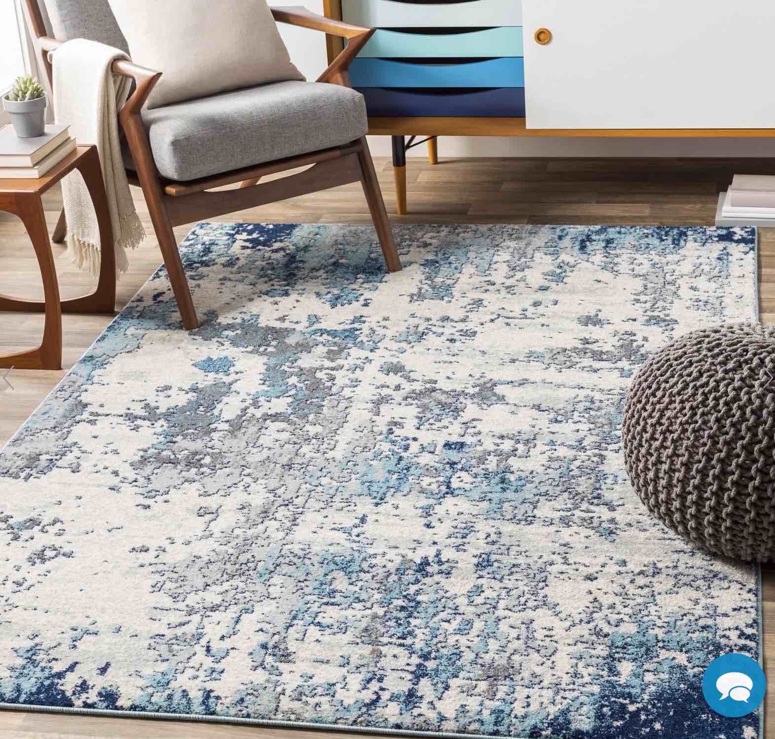 7'10"x10'3" High Plains Modern Rug Blue - Artistic Weavers