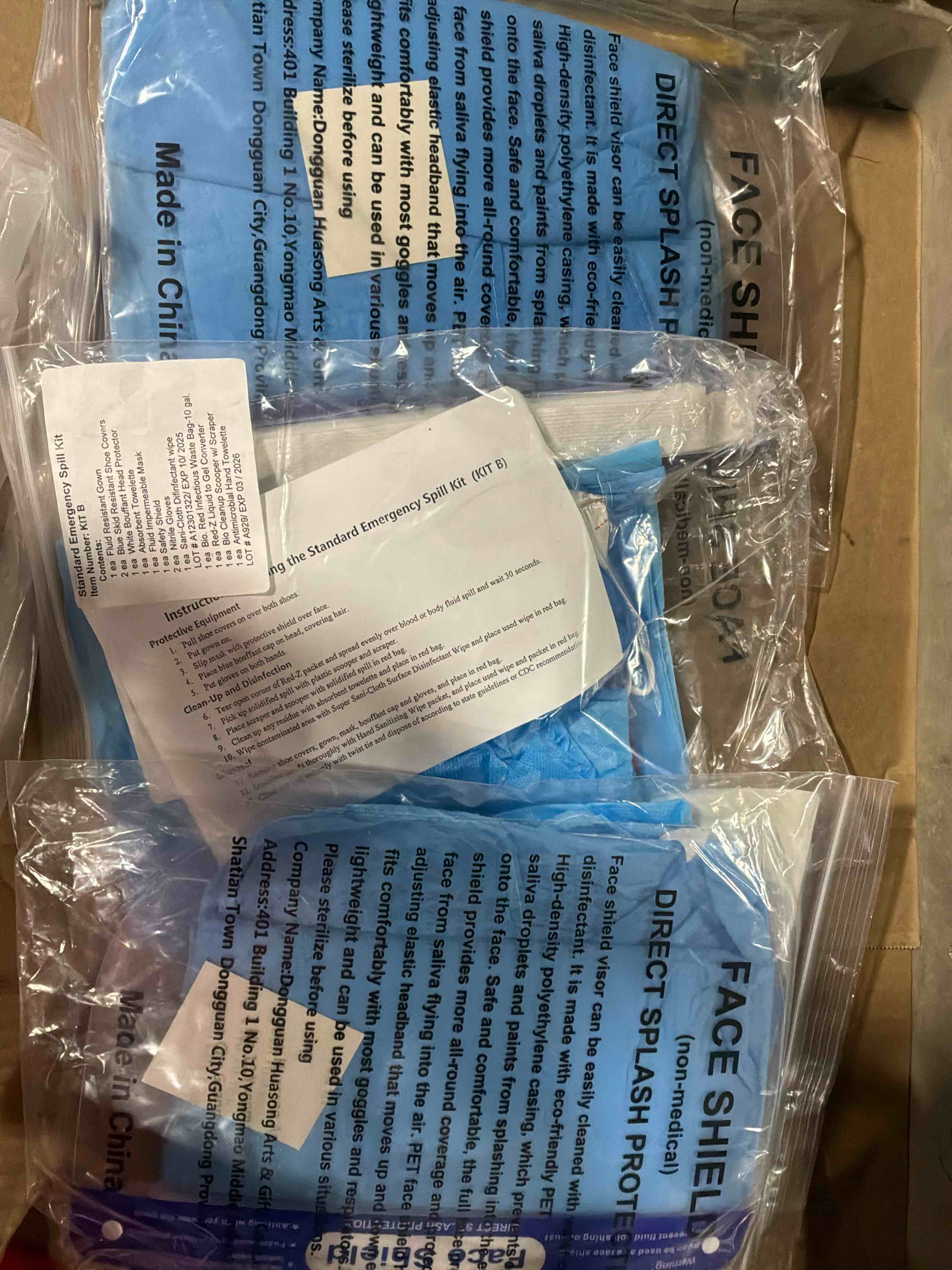 face shield | case of 48 | clear plastic face shields for women, men & kids, anti-fog, lightweight reusable face shield mask, safety visor cover with comfortable sponge & elastic band