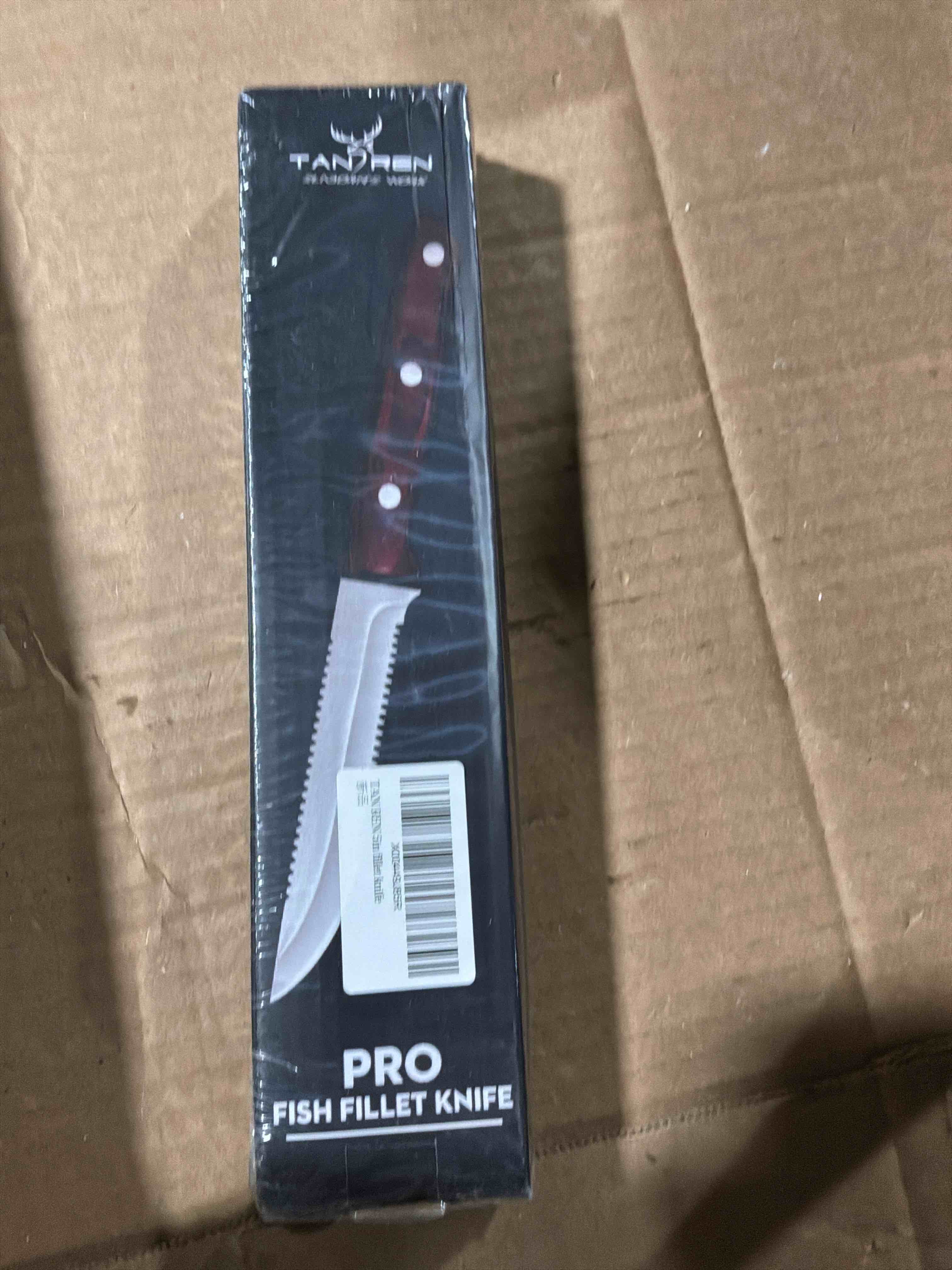 Condition photo showing New/Like New for TAN REN Fishing Bait Knife, 5 inch Fillet Knife for Filleting and Boning, Bait Knife Saltwater with Sheath, Professional Fish Knife Cutting Bait, Father's Day Gift