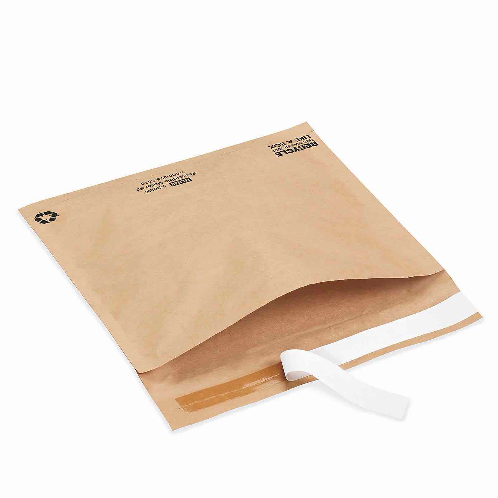 Condition photo showing New/Like New for Kraft Recyclable Paper Mailers #2 - Flat, 12 x 9"