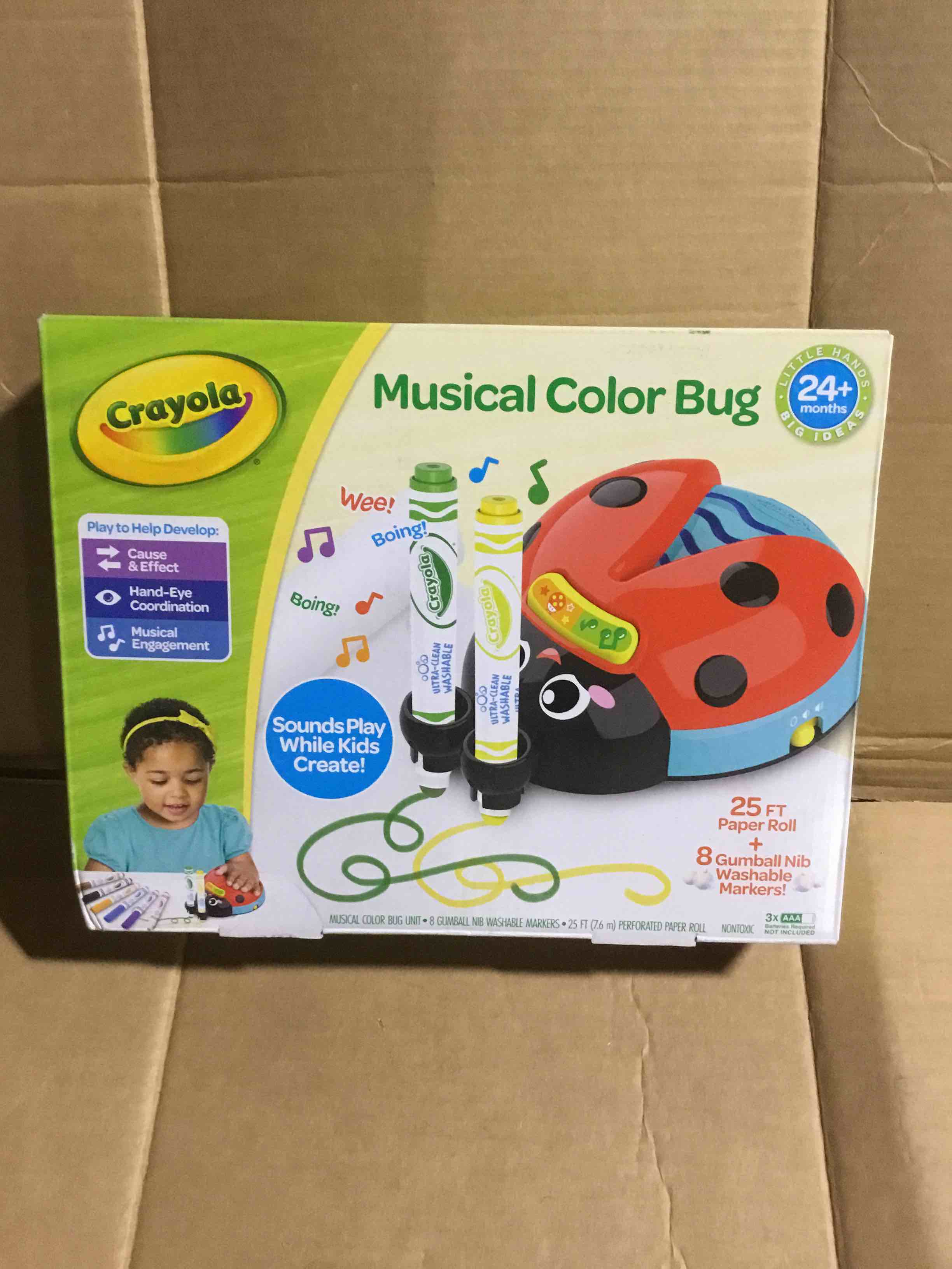 Condition photo showing New/Like New for Crayola Musical Color Bug Toddler Sensory Toy Crafts Musical Gifts for Toddlers Ages 2 3 4