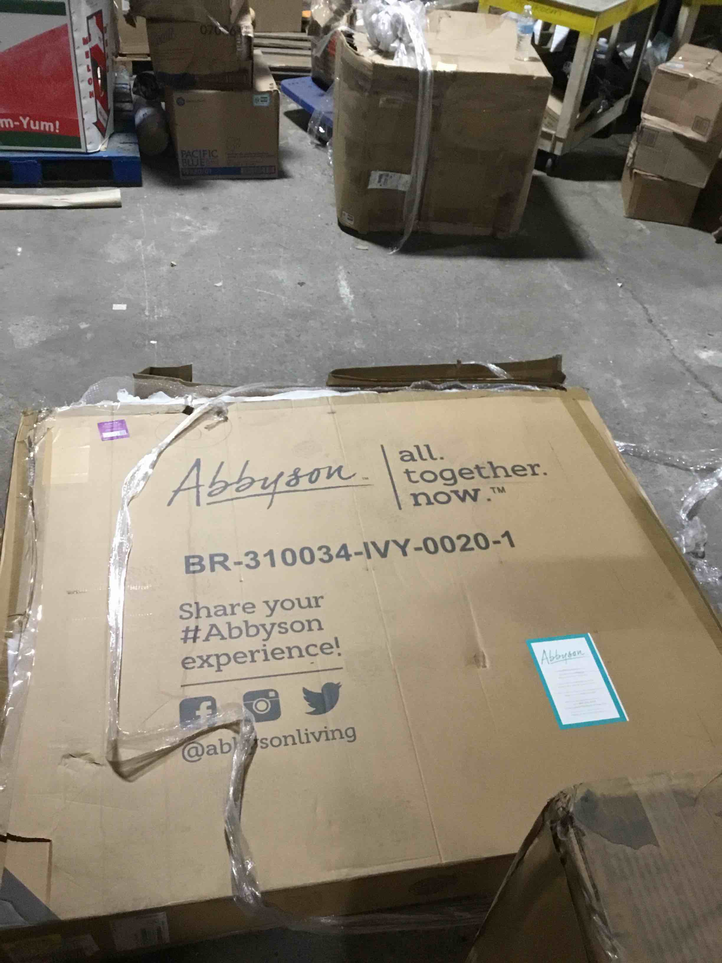 Condition photo showing New/Like New for Jojo Fletcher Luciano Boucle Fabric Sleigh Queen 