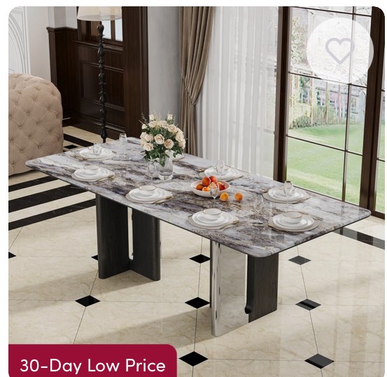 jahiel 78” modern rectangular dinning 