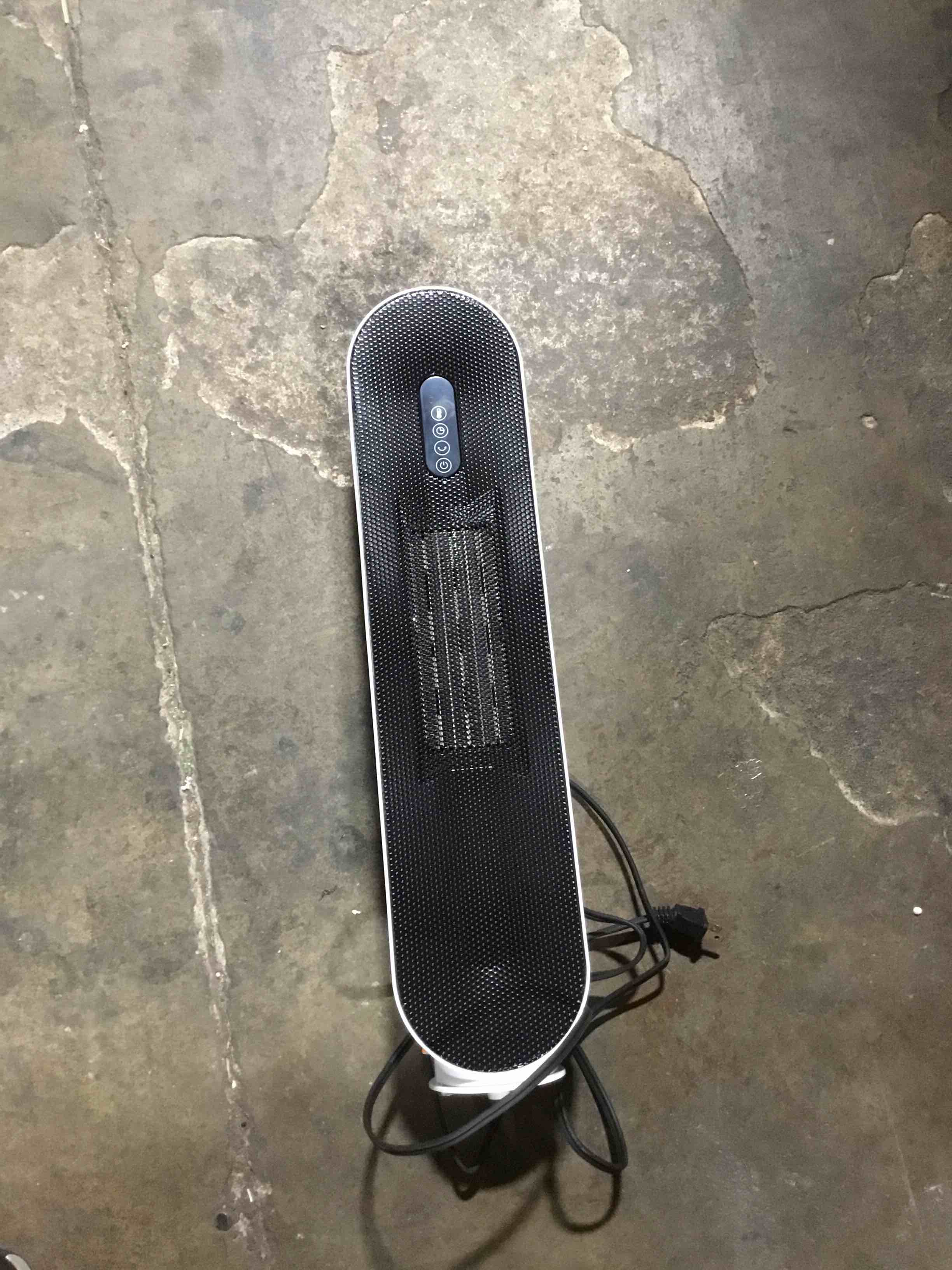 Condition photo showing As Is for NTH22-18AR Electric Heater Grill Stove Heater Living Room Bedroom Office Remote Control Temperature Display Matte Safety Energy Saving Vertical (32-33, 34-35, 36-37, 38-39, 40-41, 42-43, 44-45