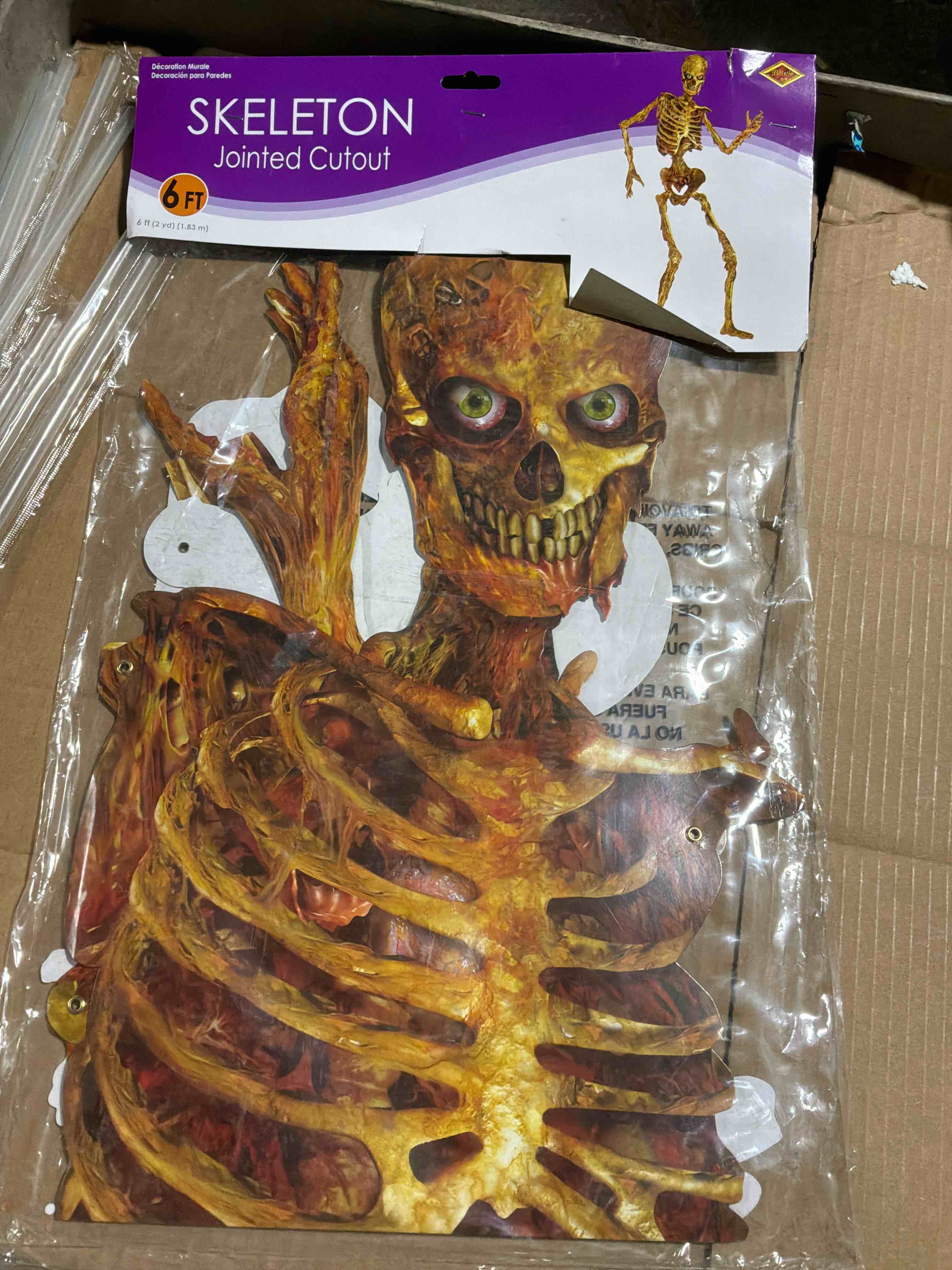 Condition photo showing Good Condition for Beistle 6  Jointed Skeletons 2/Pack 00130