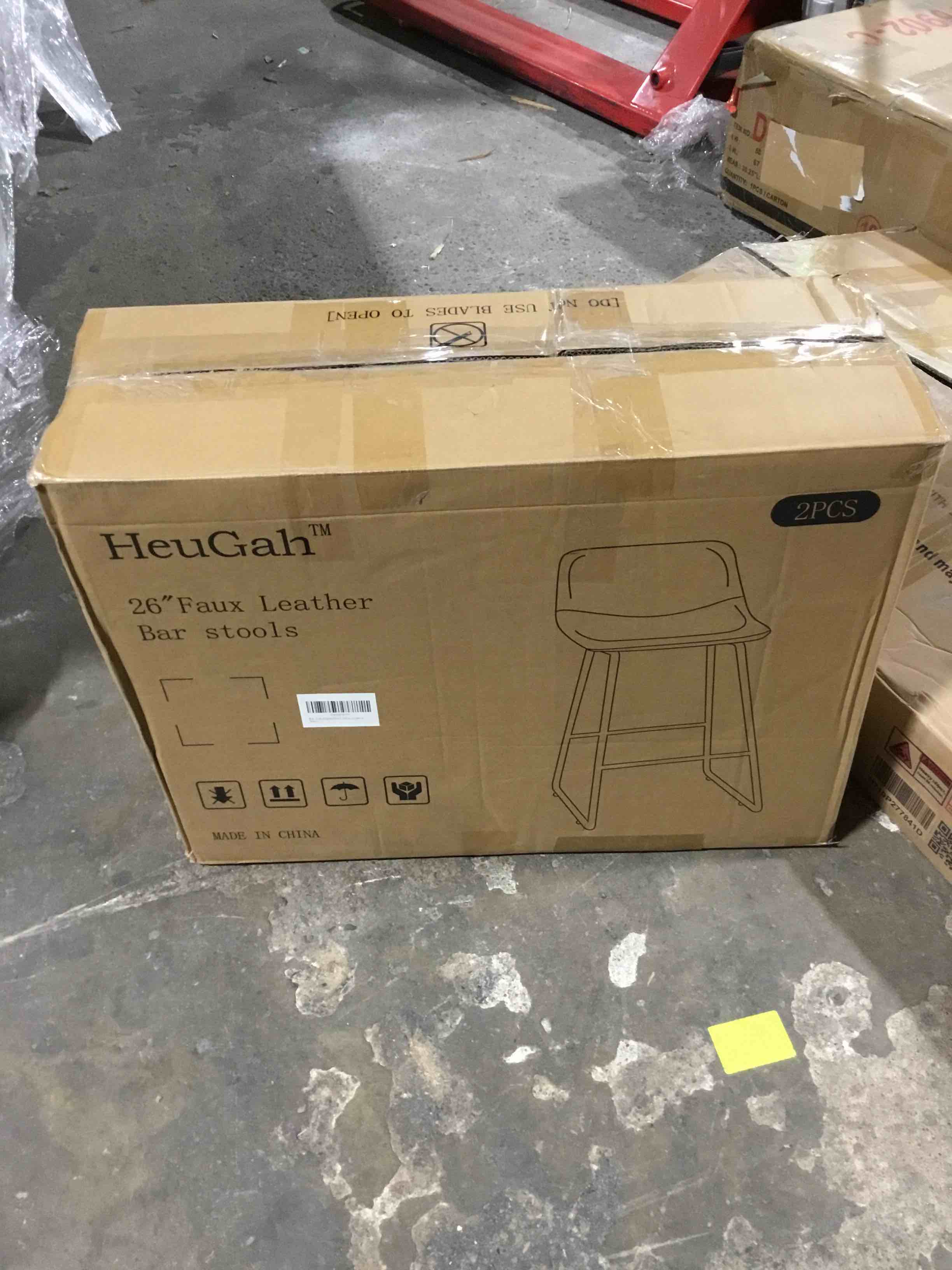 Condition photo showing New/Like New for Bar Stools of 2/3/4, 26/30 Inch Counter Height Barstools with Back Faux Leather Bar Height Stools for Kitchen Island Counter