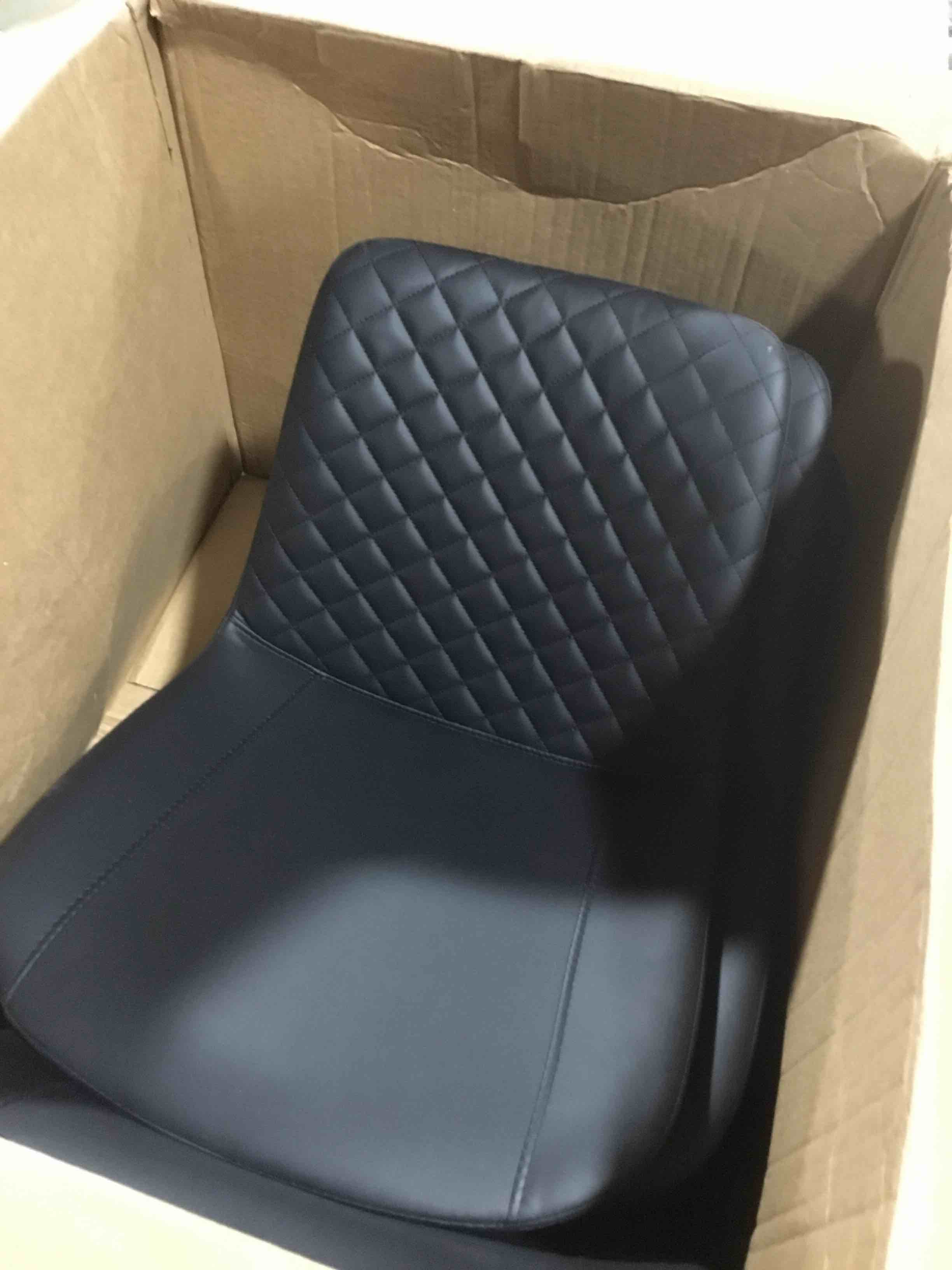 Condition photo showing New/Like New for century Modern Dining Chairs, Velvet Upholstered Metal Side Chair