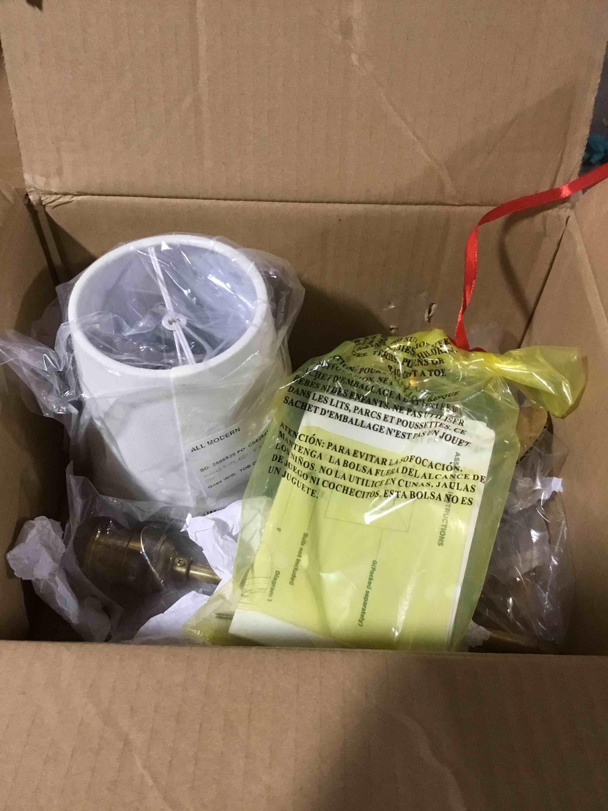 Condition photo showing New/Like New for Bryant 1 Light Wallchiere 