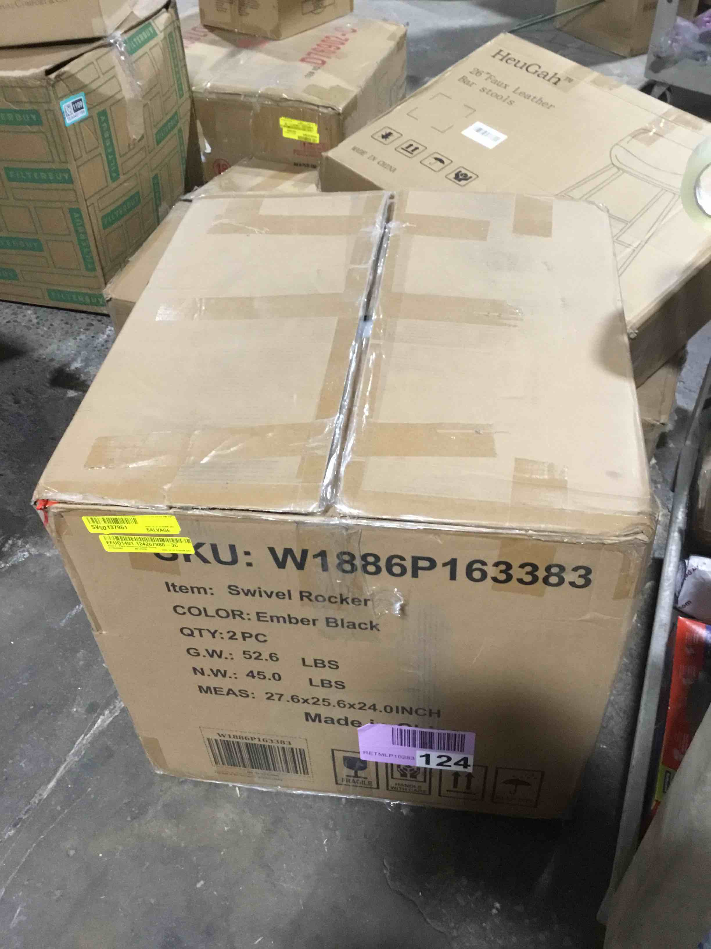 Condition photo showing New/Like New for Donext Set of 2 Aluminum Swivel Rocker Chairs, Outdoor Dining Chair with Cushions, Lightweight Patio Chair for Deck, Garden, Poolside Use