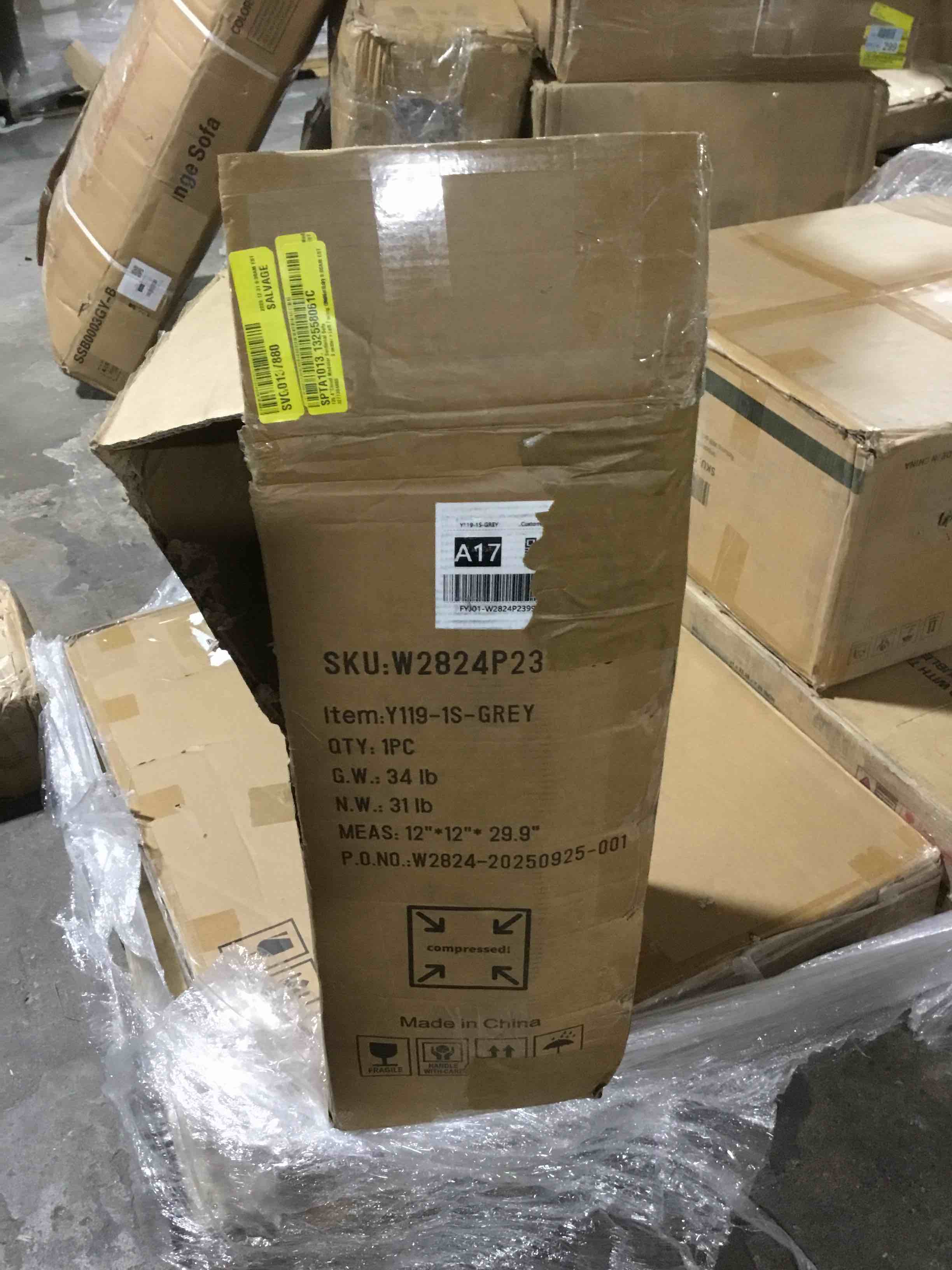 Condition photo showing New/Like New for 135.4” Cloud modular Sectional Sofá (Incomplete )