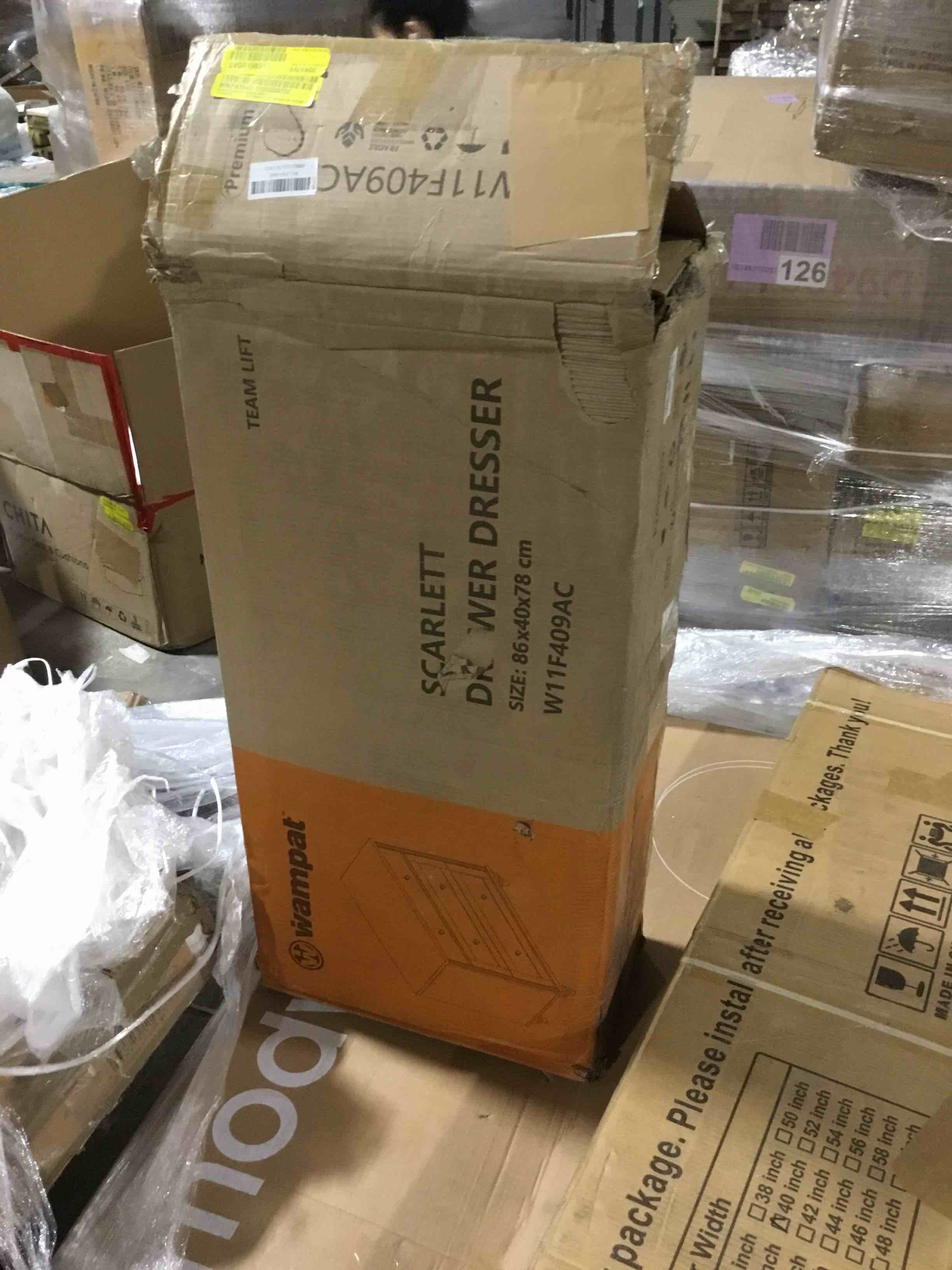 Condition photo showing New/Like New for Scarlett Dresser For Bedroom With 3 Drawer