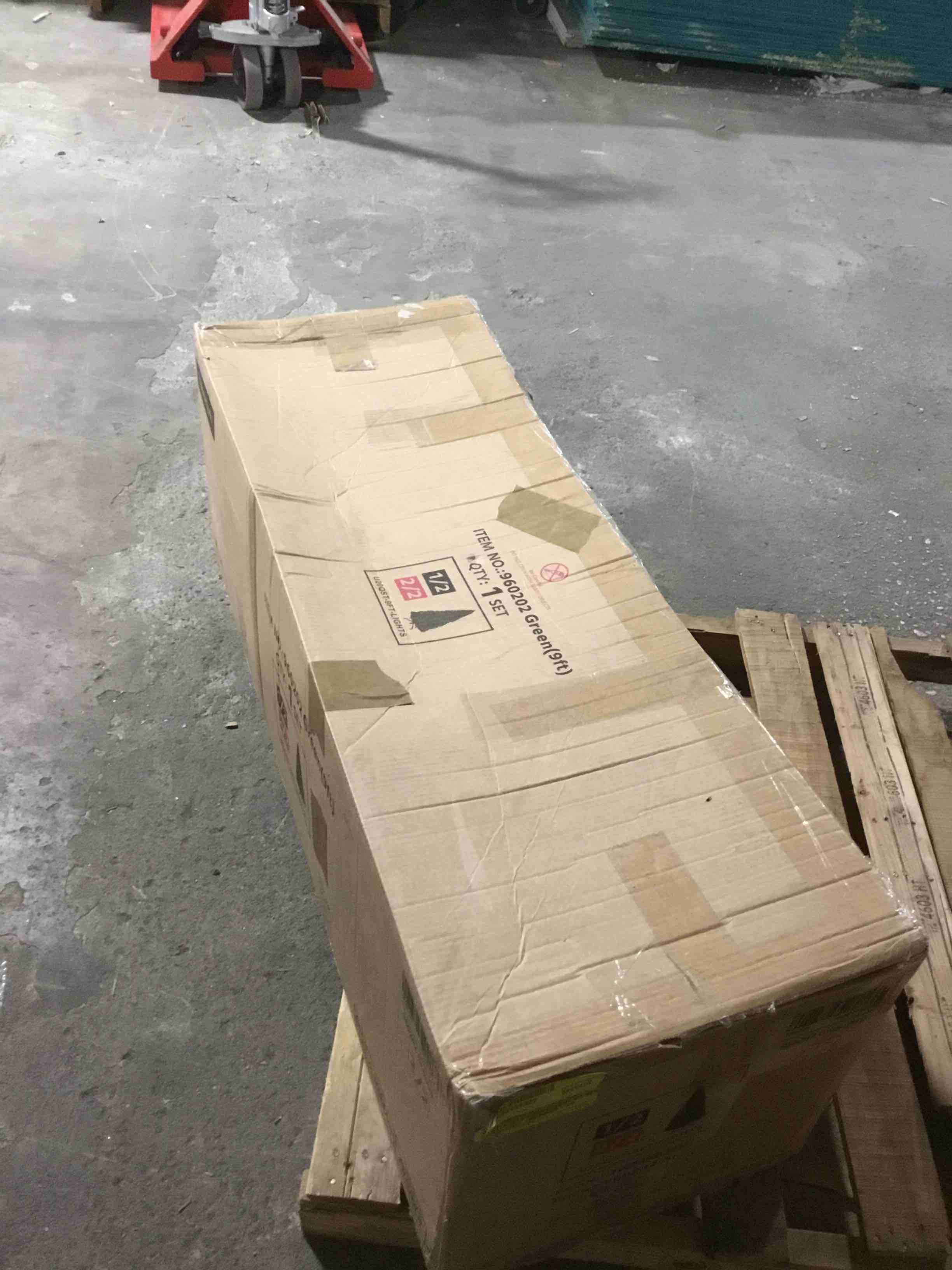 Condition photo showing Good Condition for Ericka Pre-lit Flocket Artificial Green 9 Fit