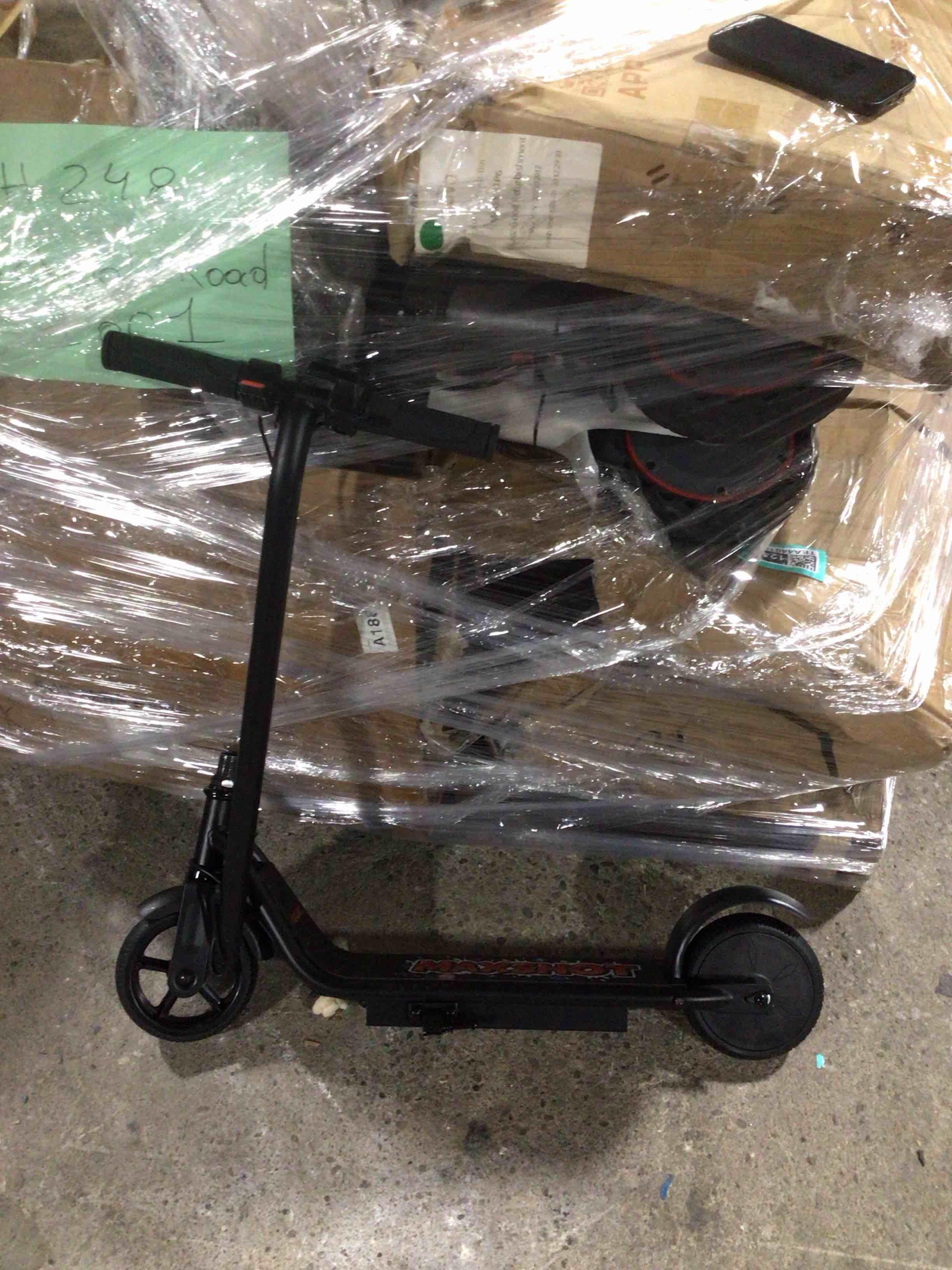 Condition photo showing Good Condition for MAXSHOT Electric Scooter Adults & Big Kids, Top Speed 9/16/19/22MPH, 10/12/16/21/50Miles Range, 6.5"/8.5"/14" Tires Folding Commuter Escooter with Dual Suspension for Commuting, APP Control