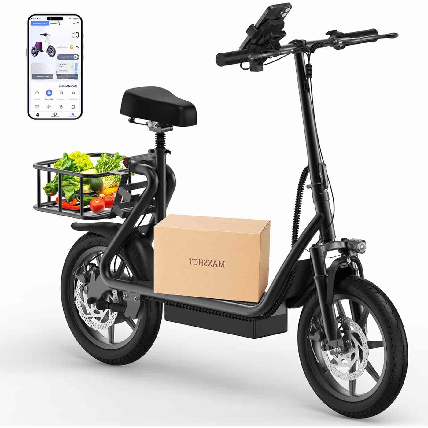MAXSHOT Electric Scooter for Adults, 8.5/10/14" Tires, 19/22Mph, 350W/500W Motor, 21-28 Miles Range, Folding E-Scooter with Dual Suspension,APP(V1/SPRO/MAX/PRO/X1/X1PRO/PR