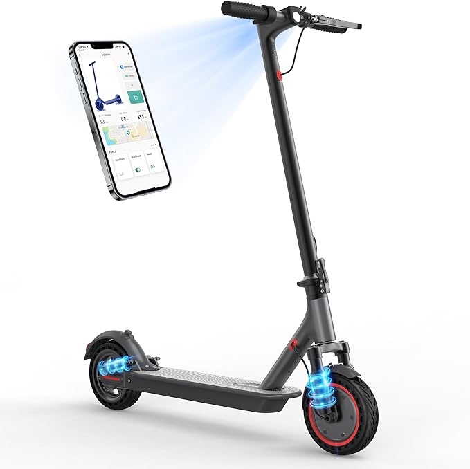 maxshot electric scooter for adults, 8.5/10/14" tires, 19/22mph, 350w/500w motor, 21-28 miles range, folding e-scooter with dual suspension,app(v1/spro/max/pro/x1/x1pro/pr)