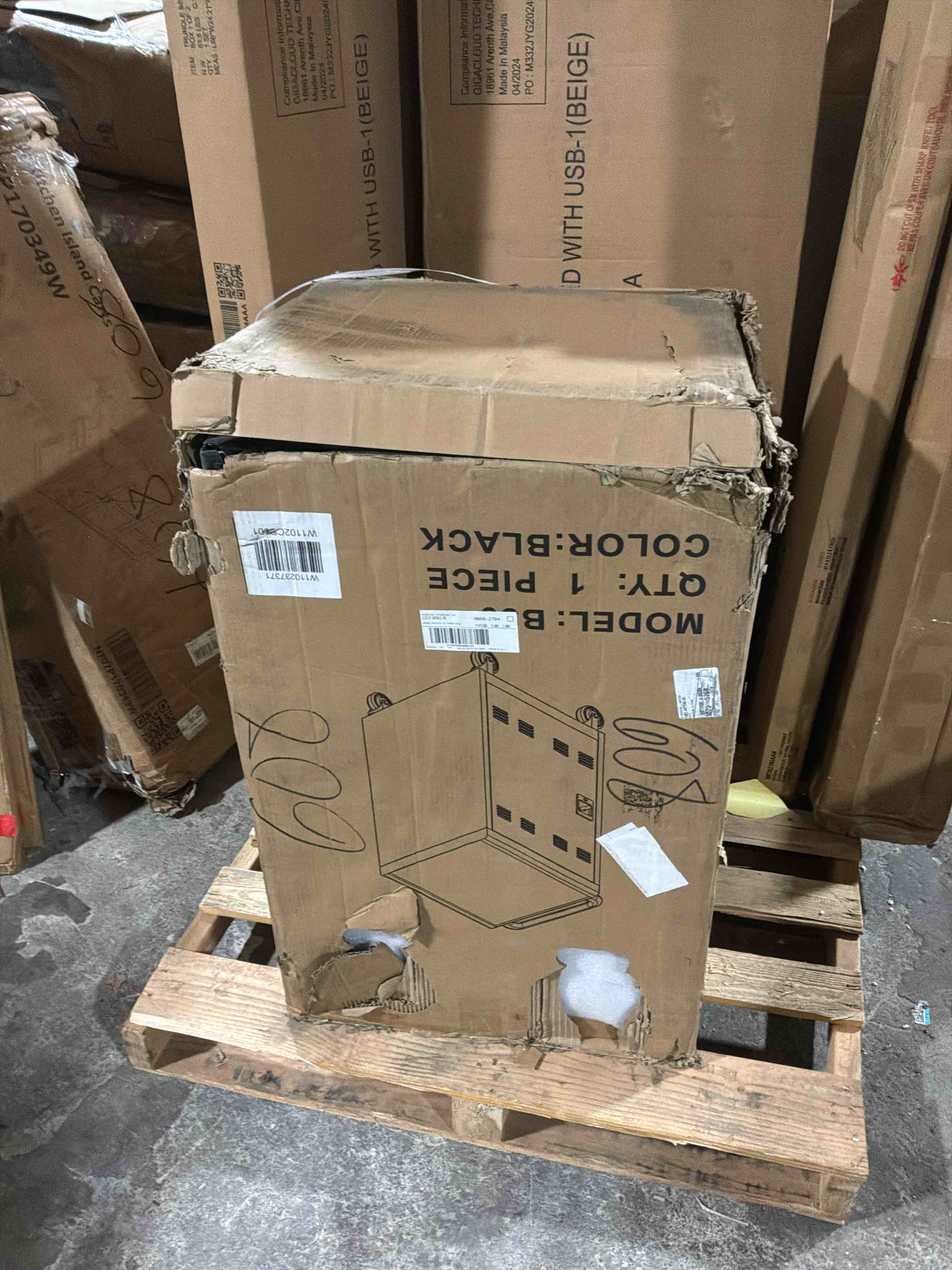 Condition photo showing Good Condition for 30 Device Mobile Laptop Charging Cart for Laptop Computers Chromebook Fast Charging & Secure Storage (16.3in Screen Size), Ideal for School, Library, Hospital - Black