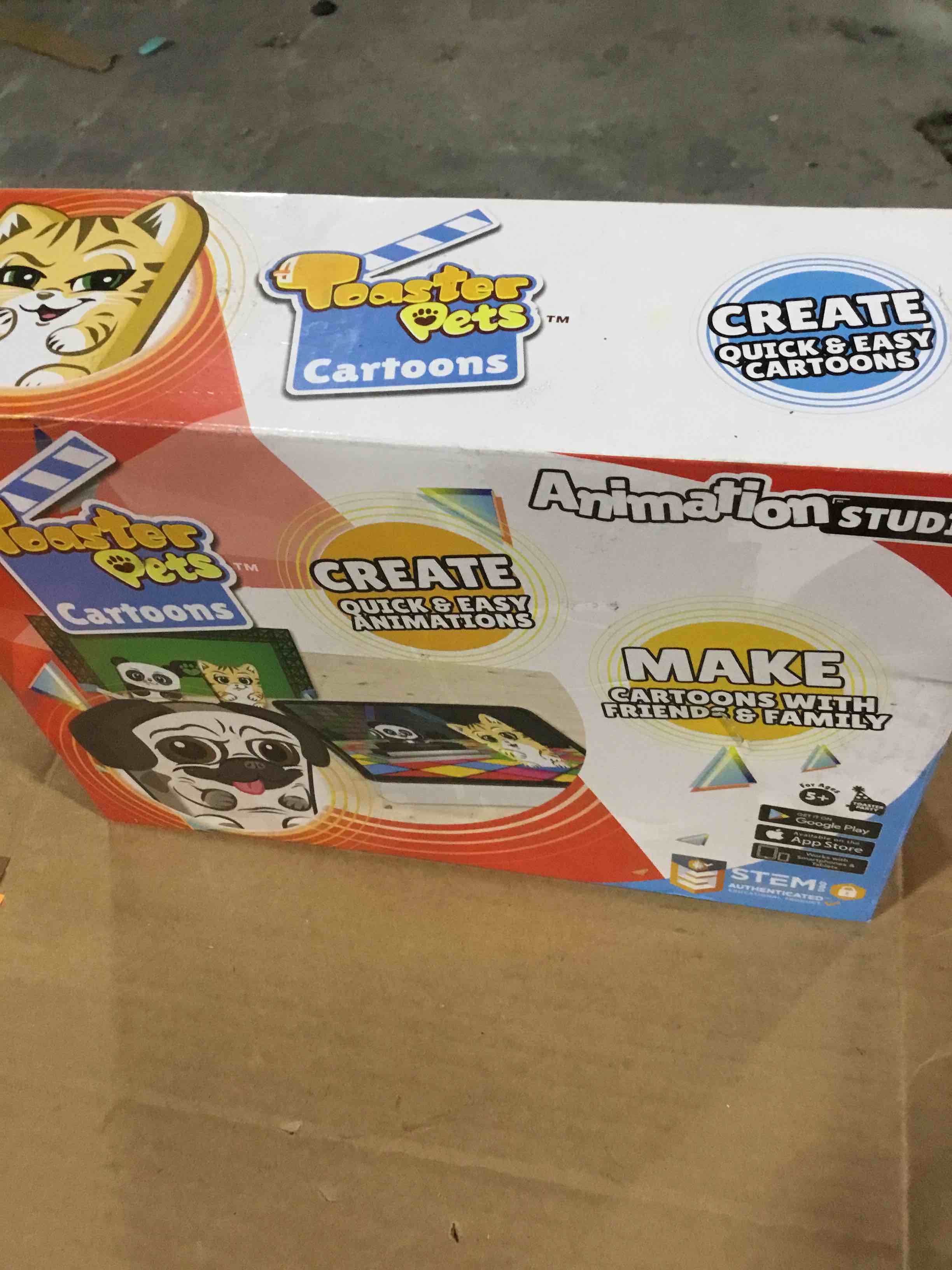 Condition photo showing New/Like New for Toaster Pets Cartoons Studio kit | Quick, Easy and Collaborative Movie Maker Set for Girls and Boys