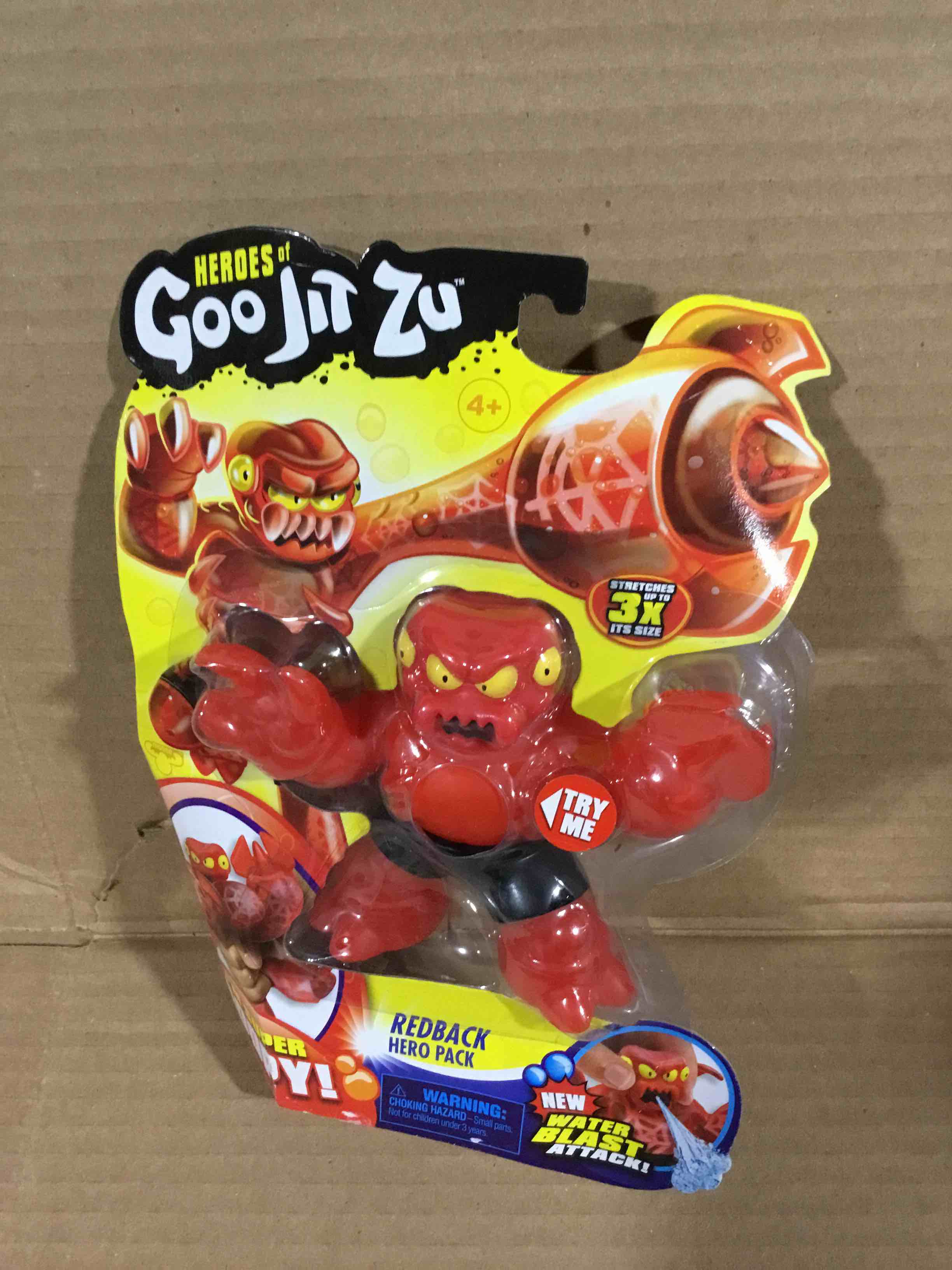 Condition photo showing New/Like New for Heroes of Goo Jit Zu Water Blast  1-Pack Action Figure  Redback the Spider