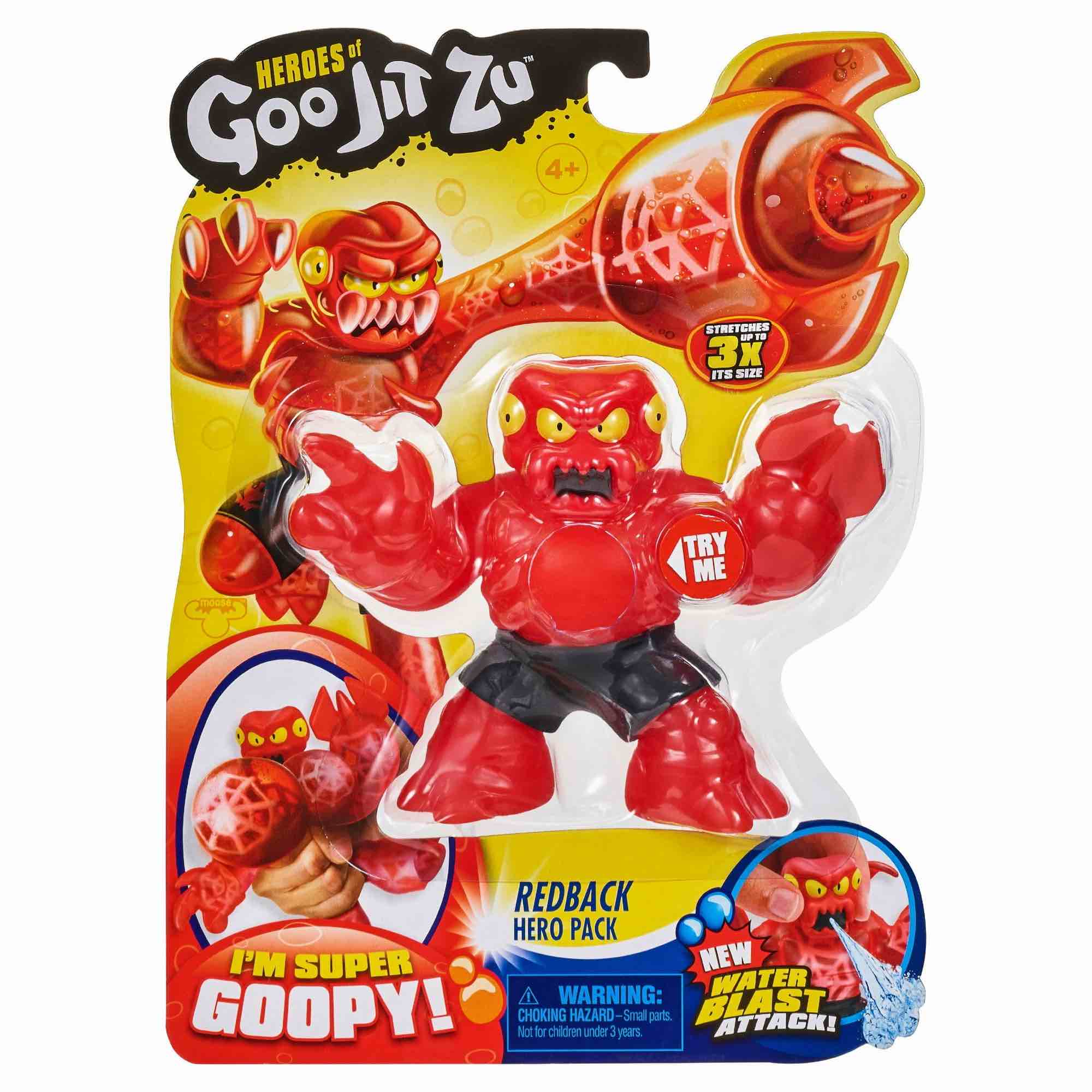 Heroes of Goo Jit Zu Water Blast  1-Pack Action Figure  Redback the Spider