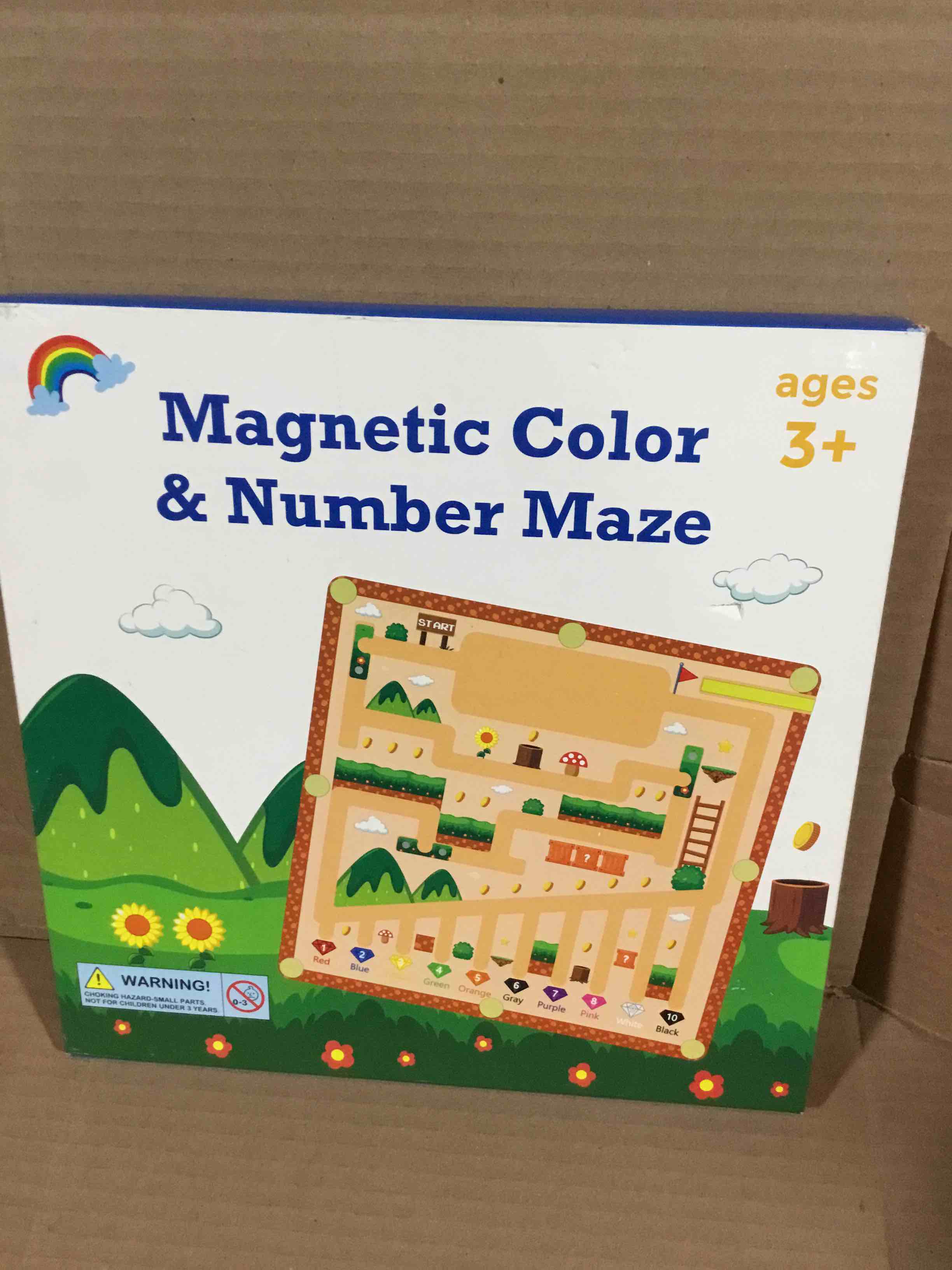 Condition photo showing New/Like New for Magnetic Color & Number Maze , Ages 3+