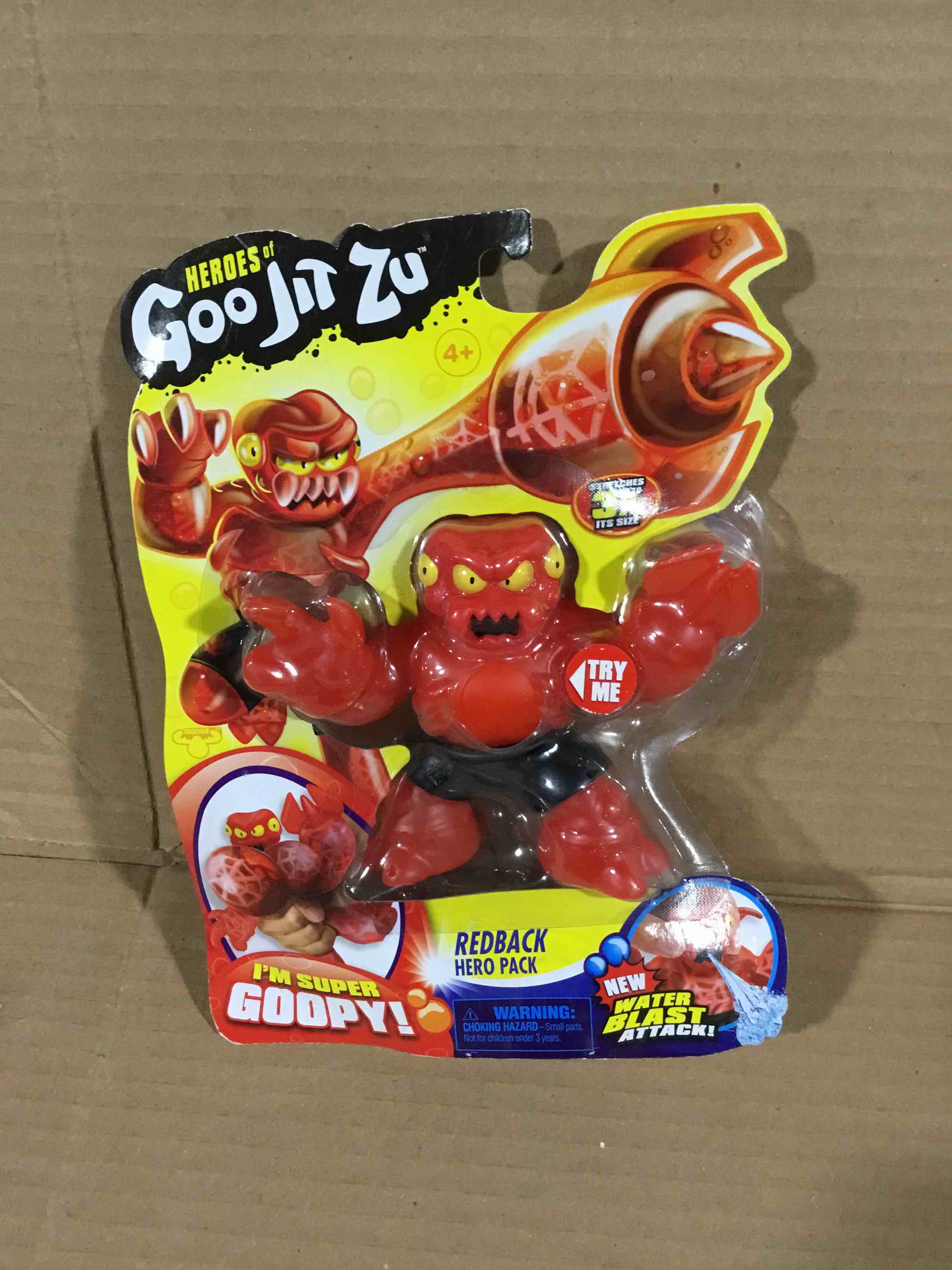 Condition photo showing New/Like New for Heroes of Goo Jit Zu Water Blast  1-Pack Action Figure  Redback the Spider