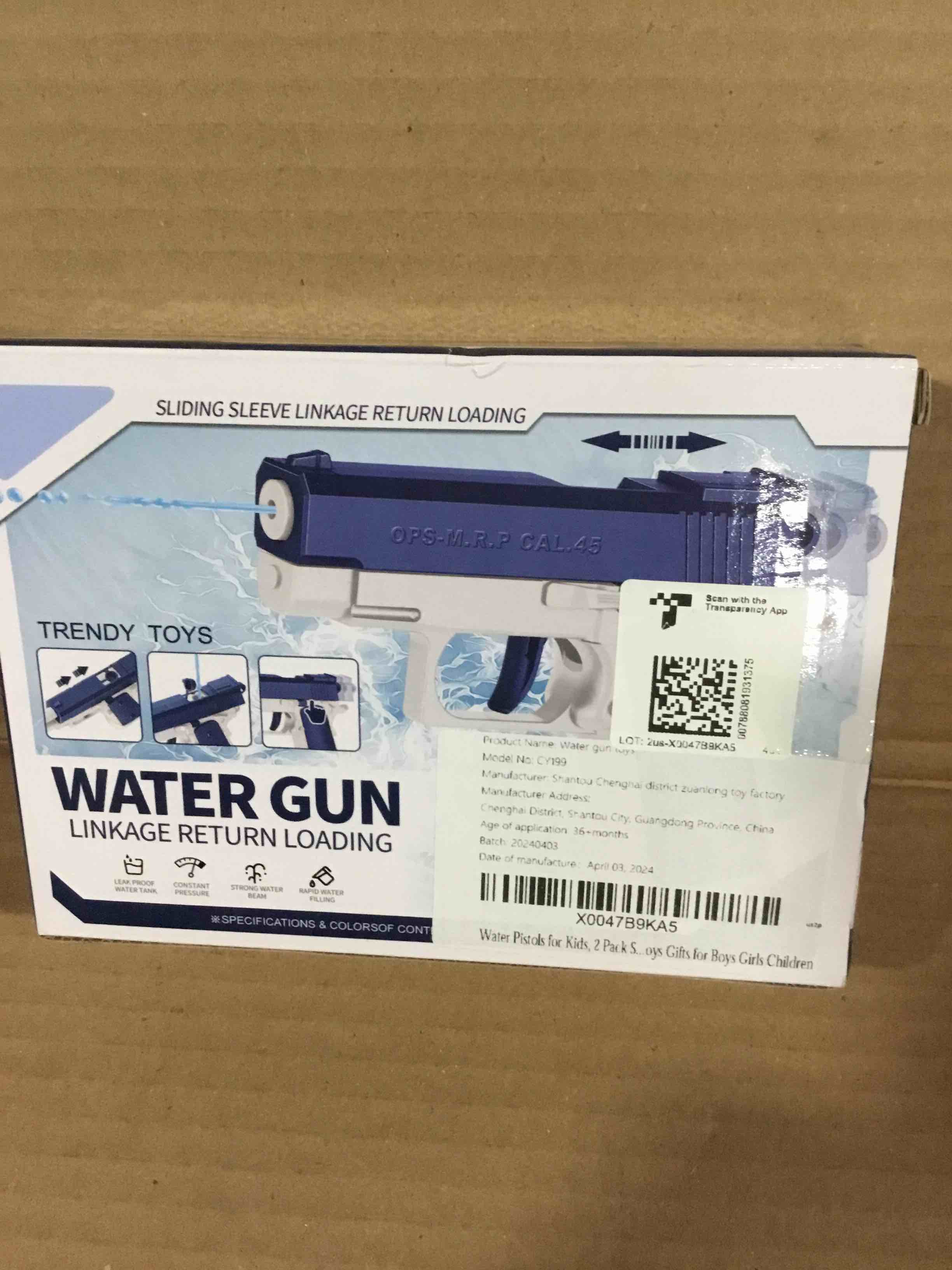 Condition photo showing New/Like New for Water Gun Linkage Return Loading 