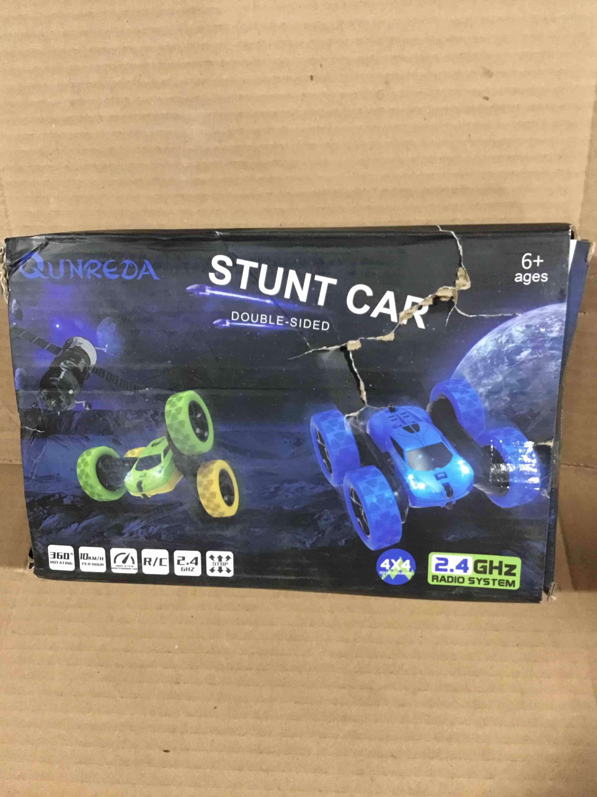 Condition photo showing New/Like New for RC Cars, Pink Remote Control Car for Boys 2.4 GHZ Double Sided RC Stunt Car 360° Rotating Remote Control Crawler with Headlights Car Toys for 6 7 8 9 10 11 12 Girls Birthday Gift Grandkids